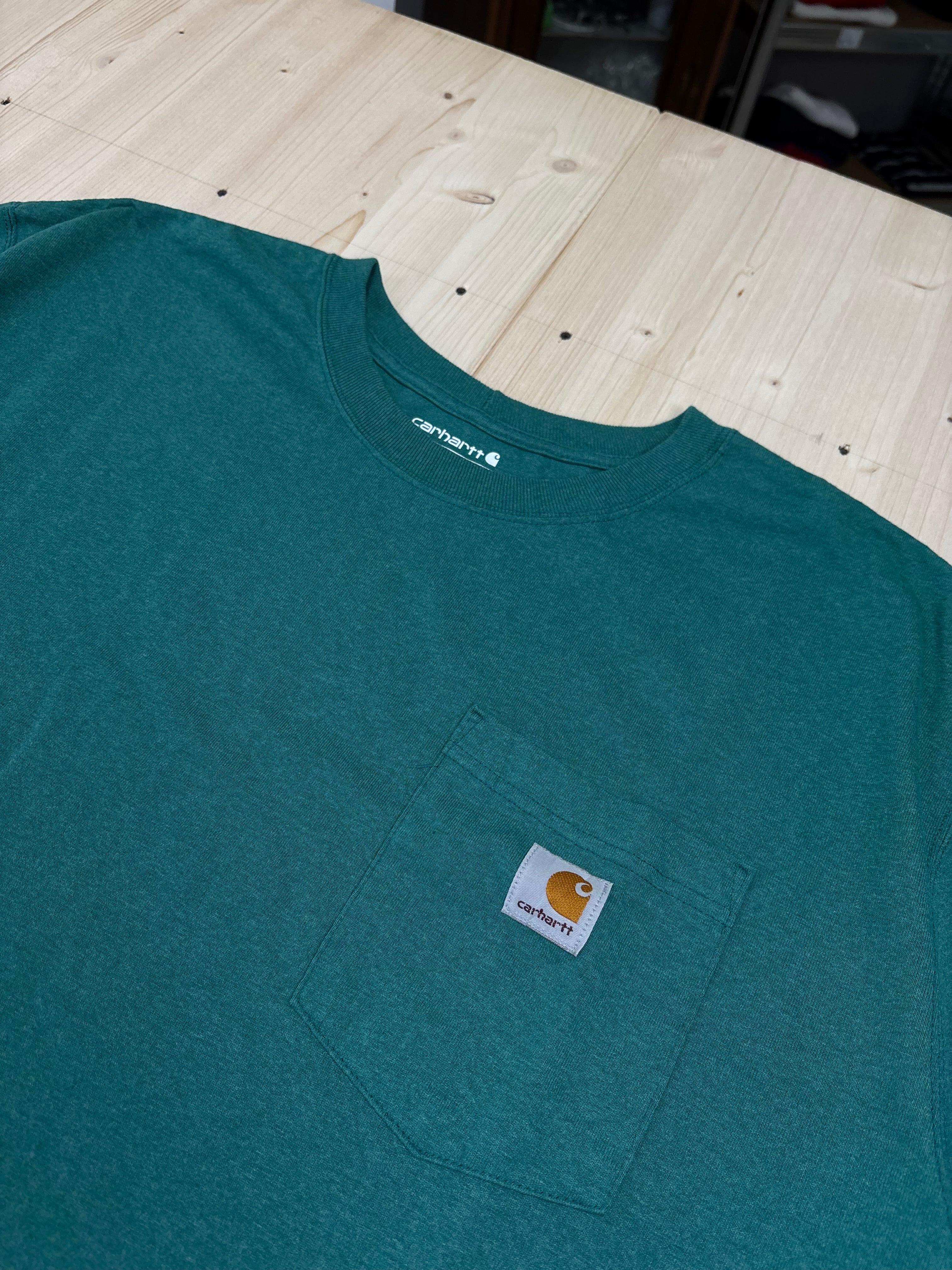 Carhartt Pocket T-Shirt Teal Green