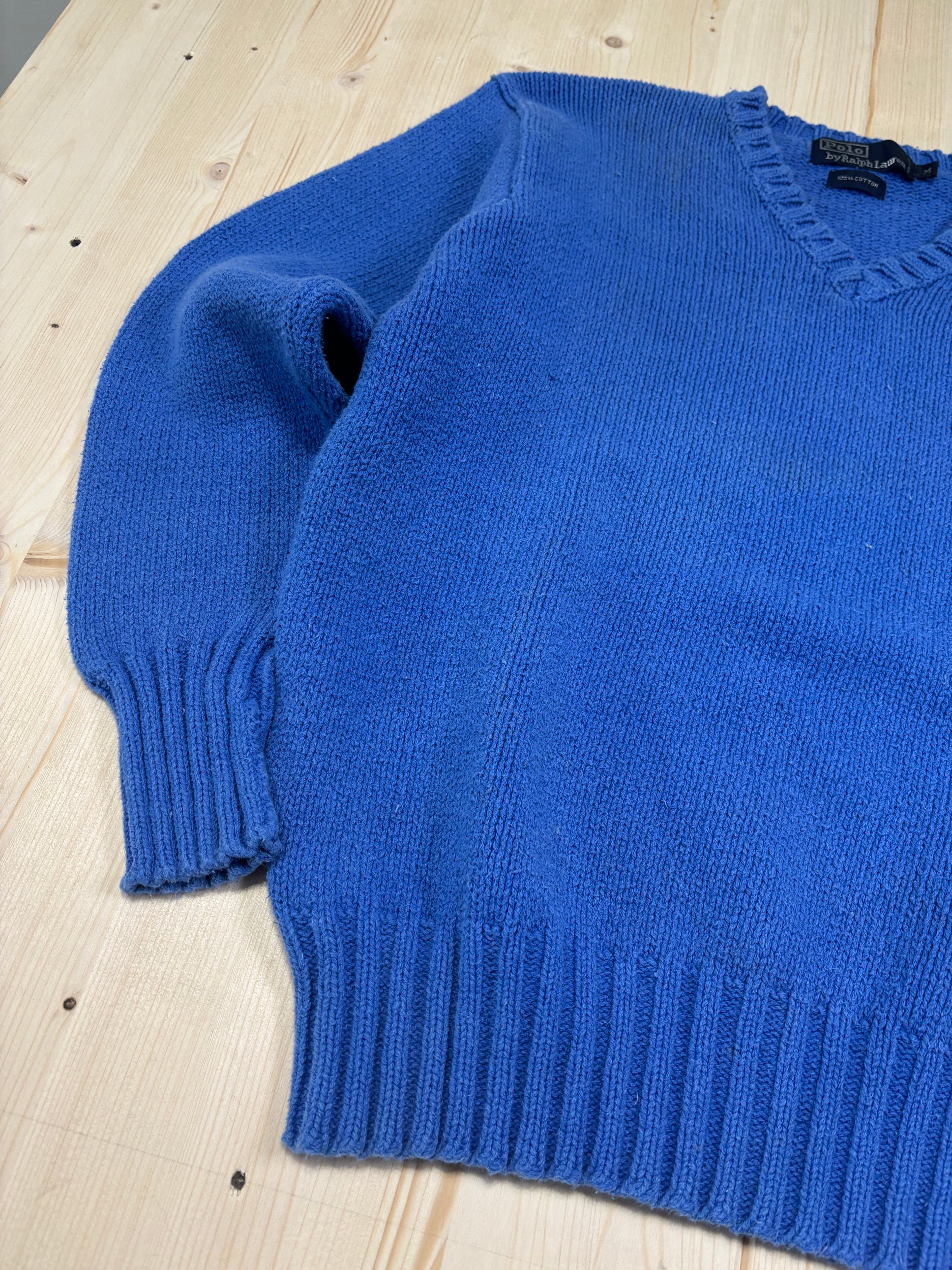 Polo Ralph Lauren V-Neck Knit Sweater - Blue