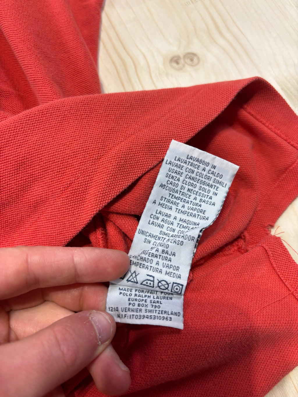 Polo Ralph Lauren Uomo Rossa con Logo Ricamato – Custom/Slim Fit