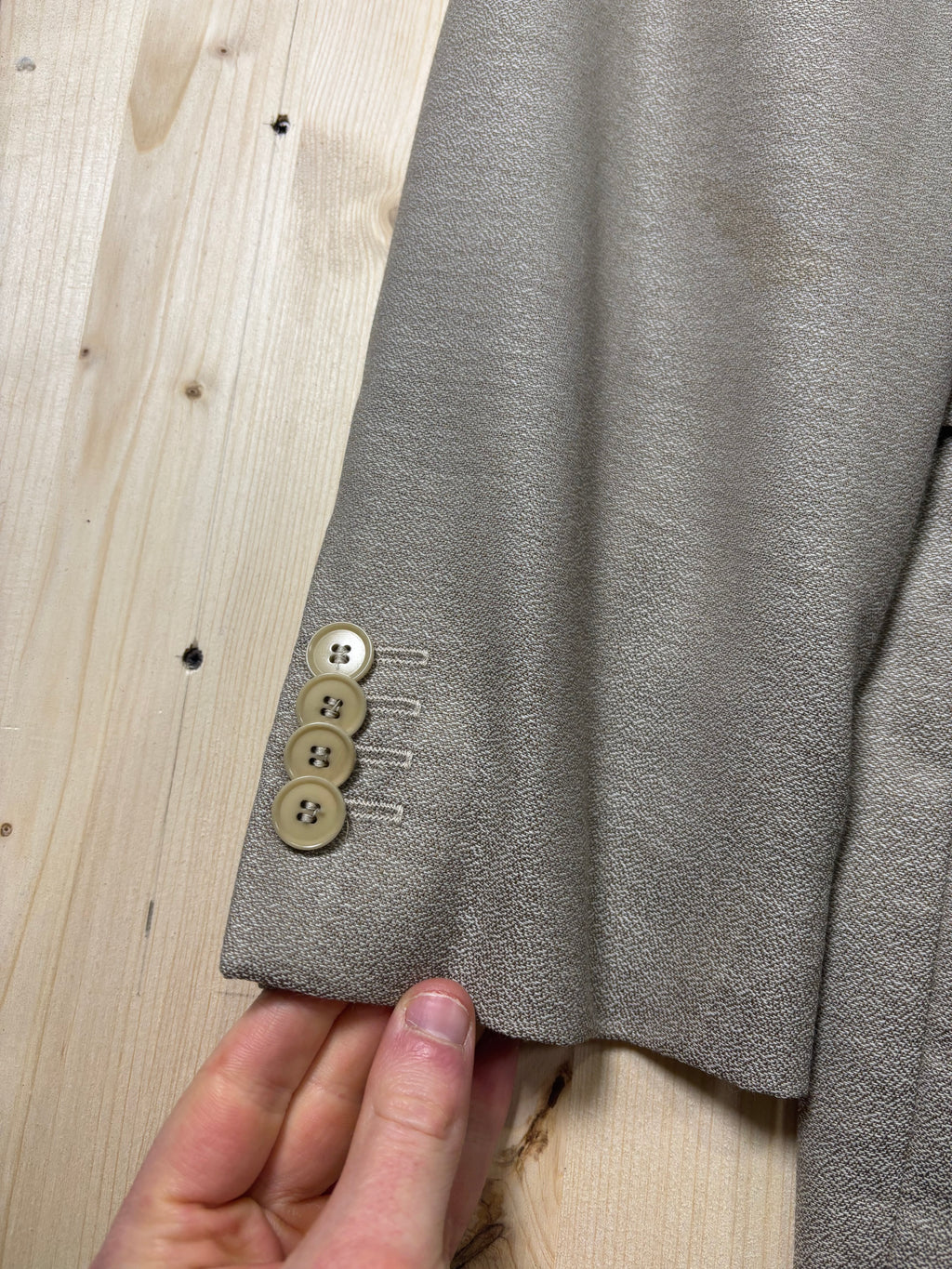 Classic Beige Tailored Blazer Jacket