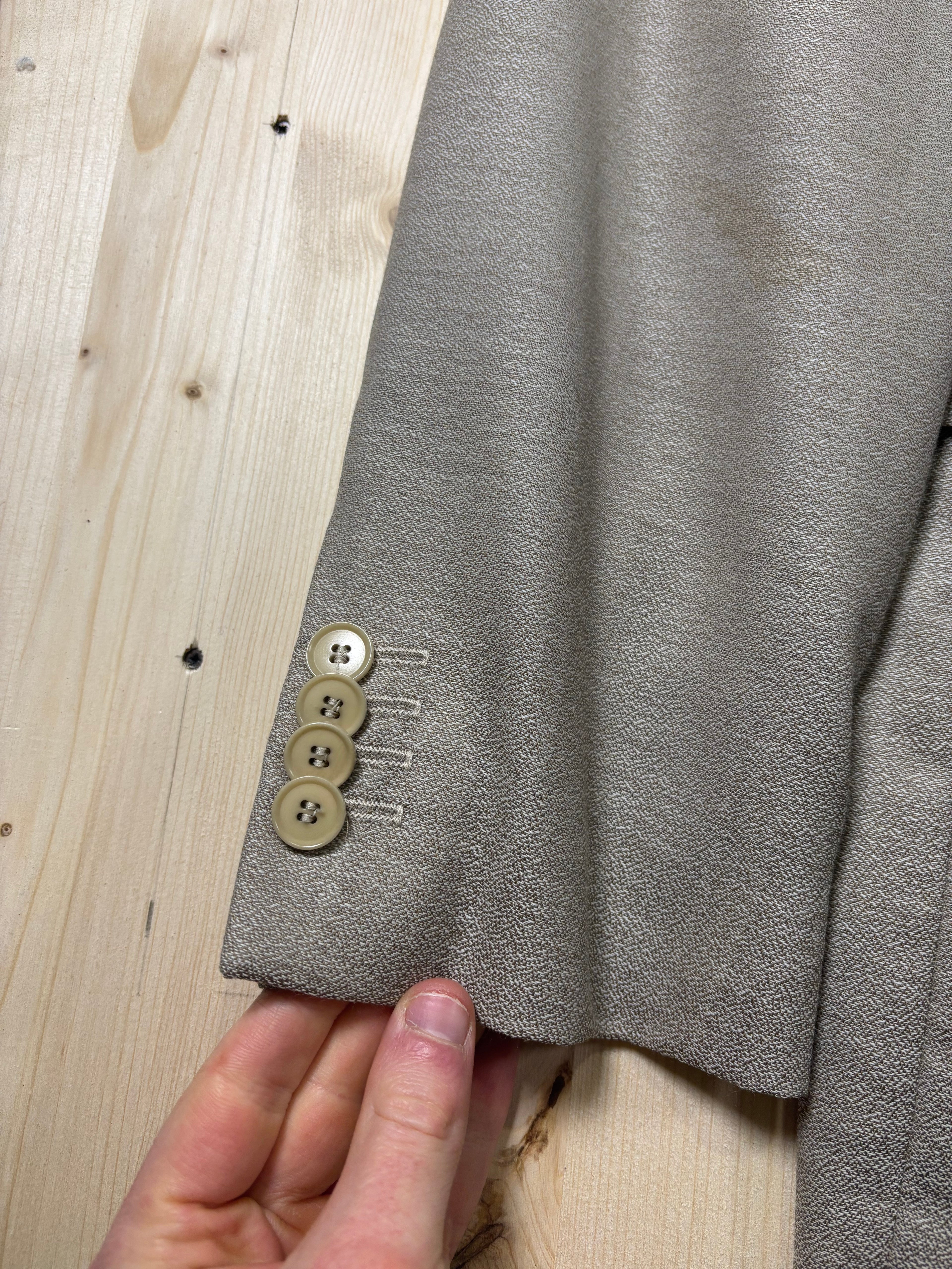 Classic Beige Tailored Blazer Jacket