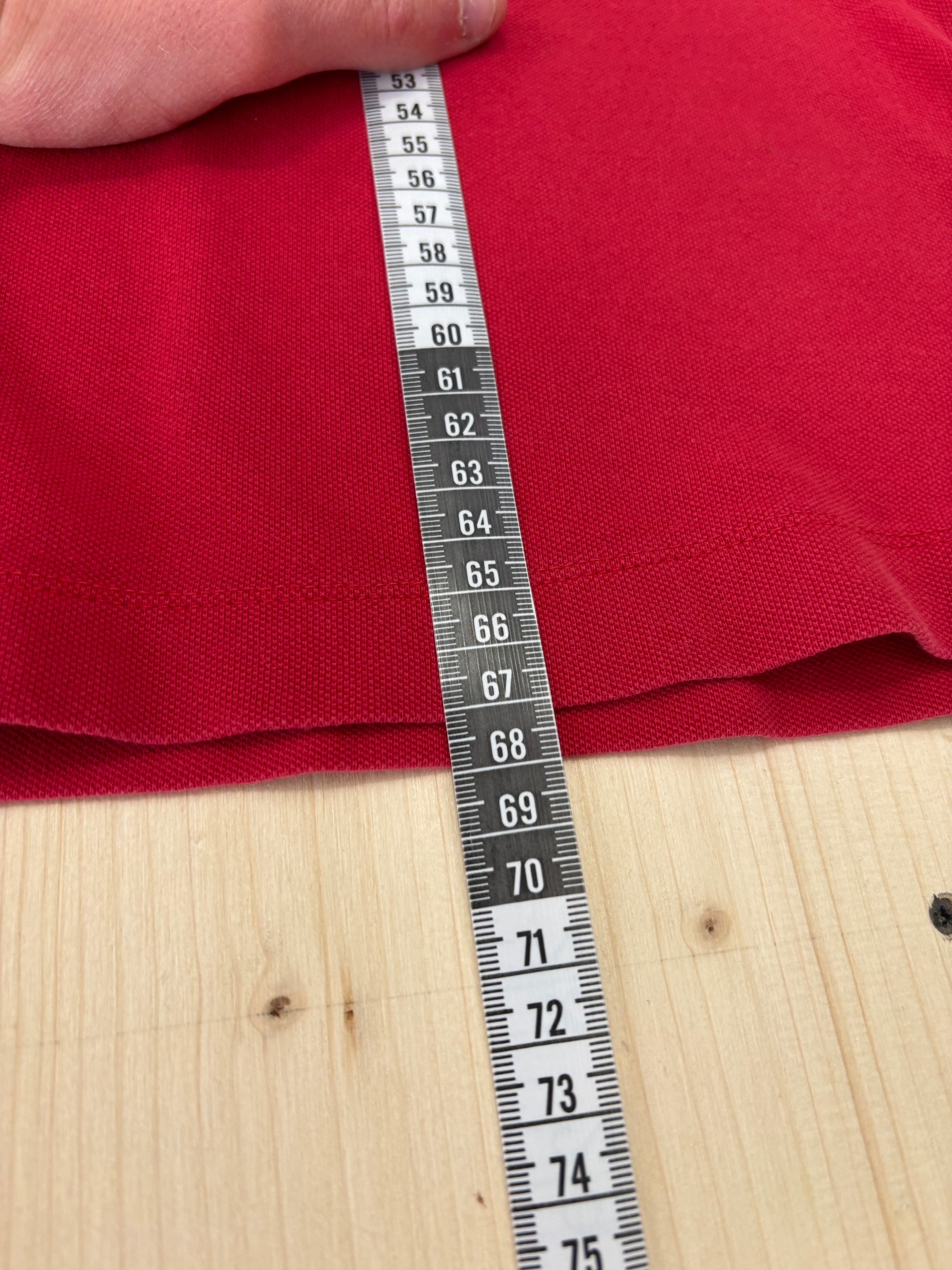 Polo GAS Uomo Rossa con Colletto a Righe – Regular Fit