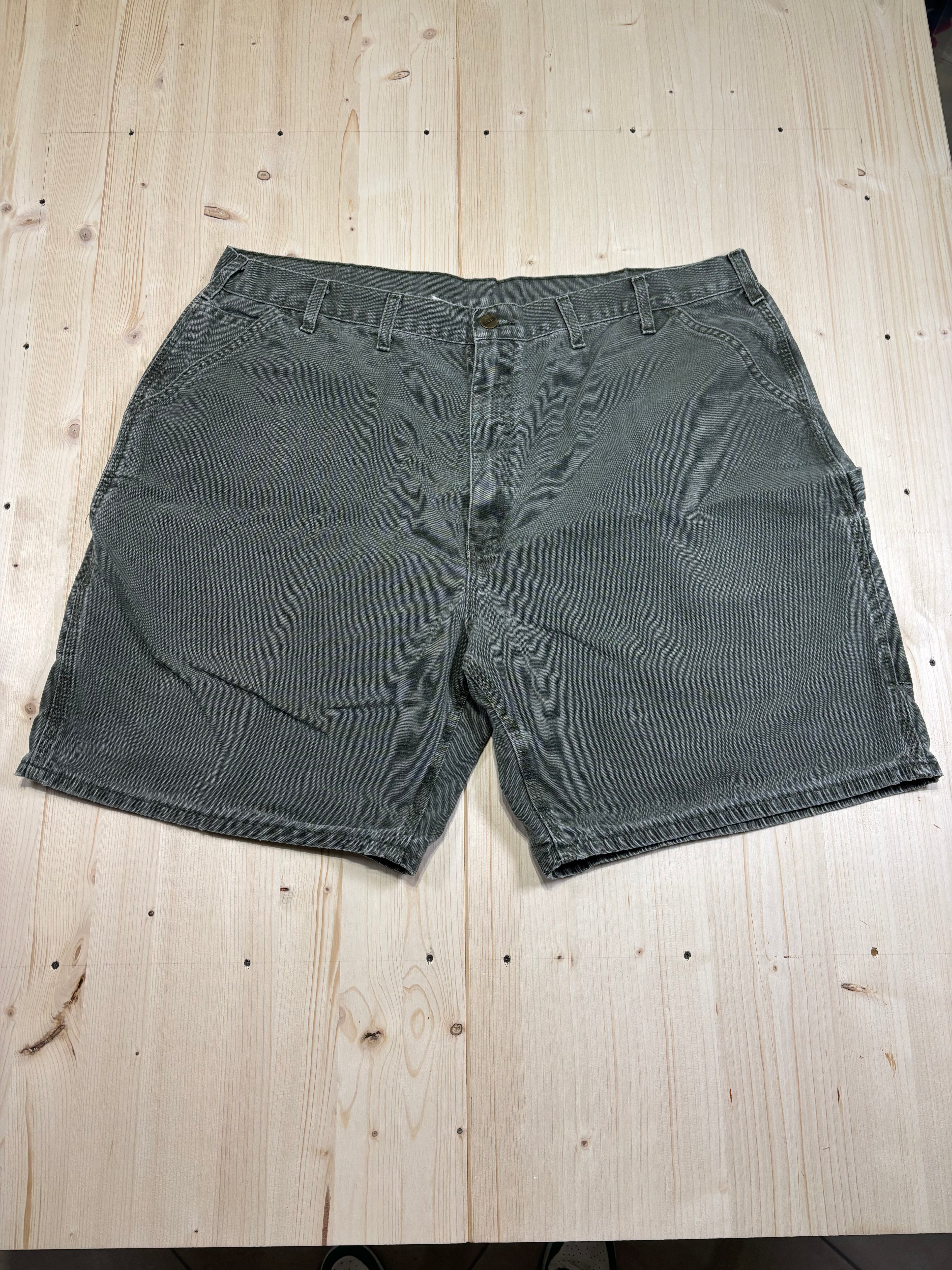 Carhartt Olive Carpenter Shorts Utility Workwear