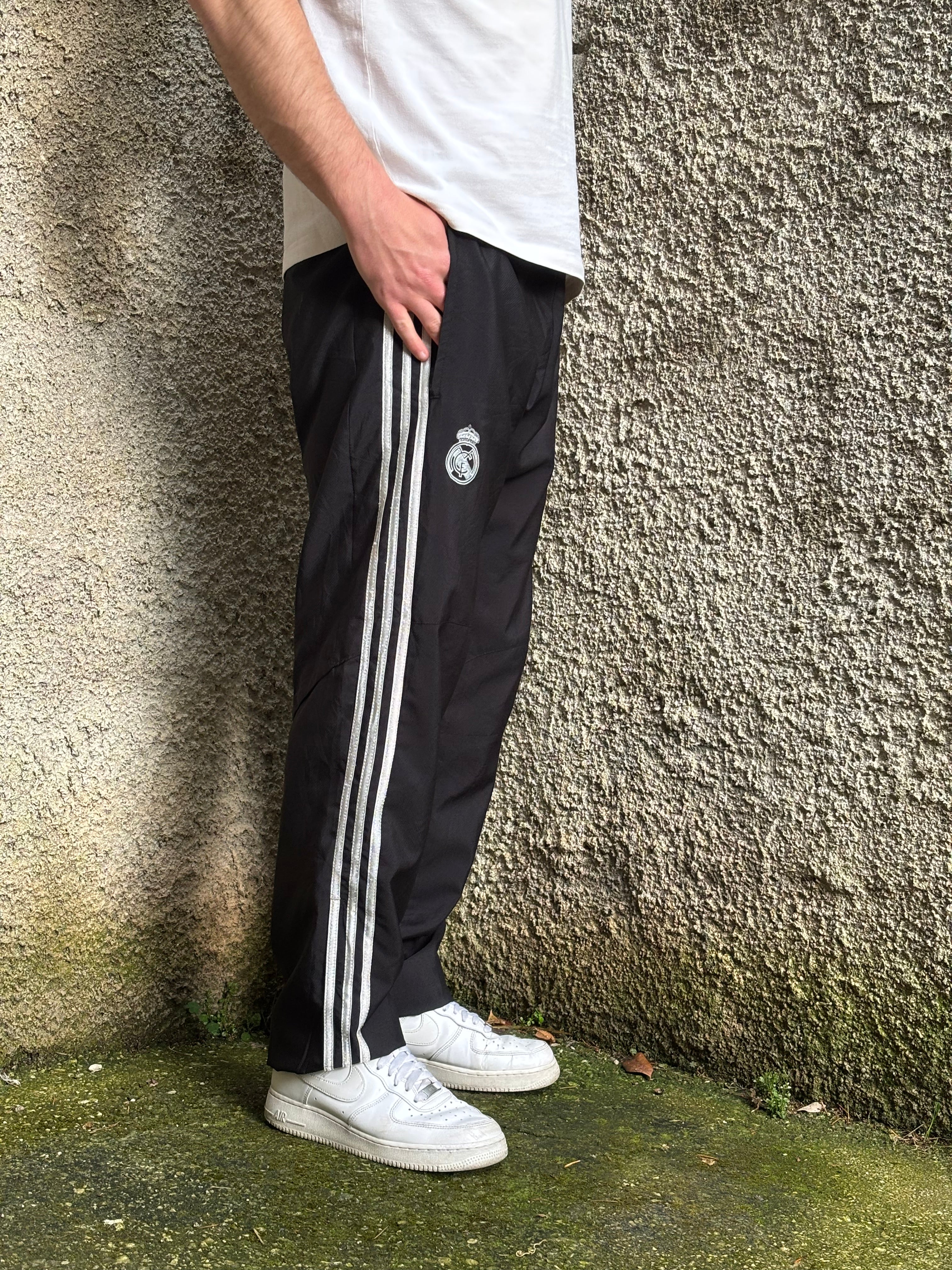 Adidas Real Madrid Champions League Track Pants Black Silver