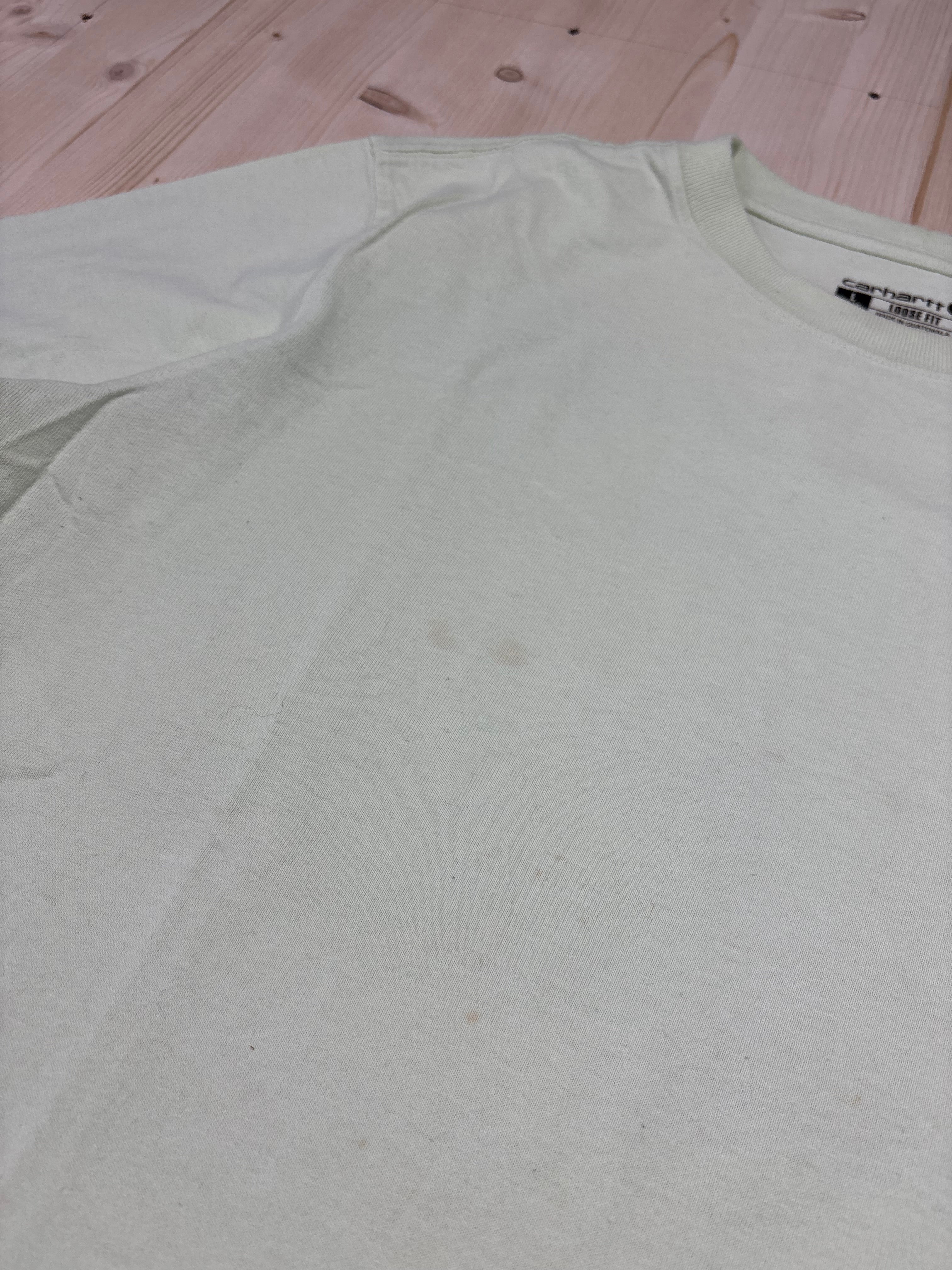 T-Shirt Carhartt Pocket Verde Chiaro Vintage
