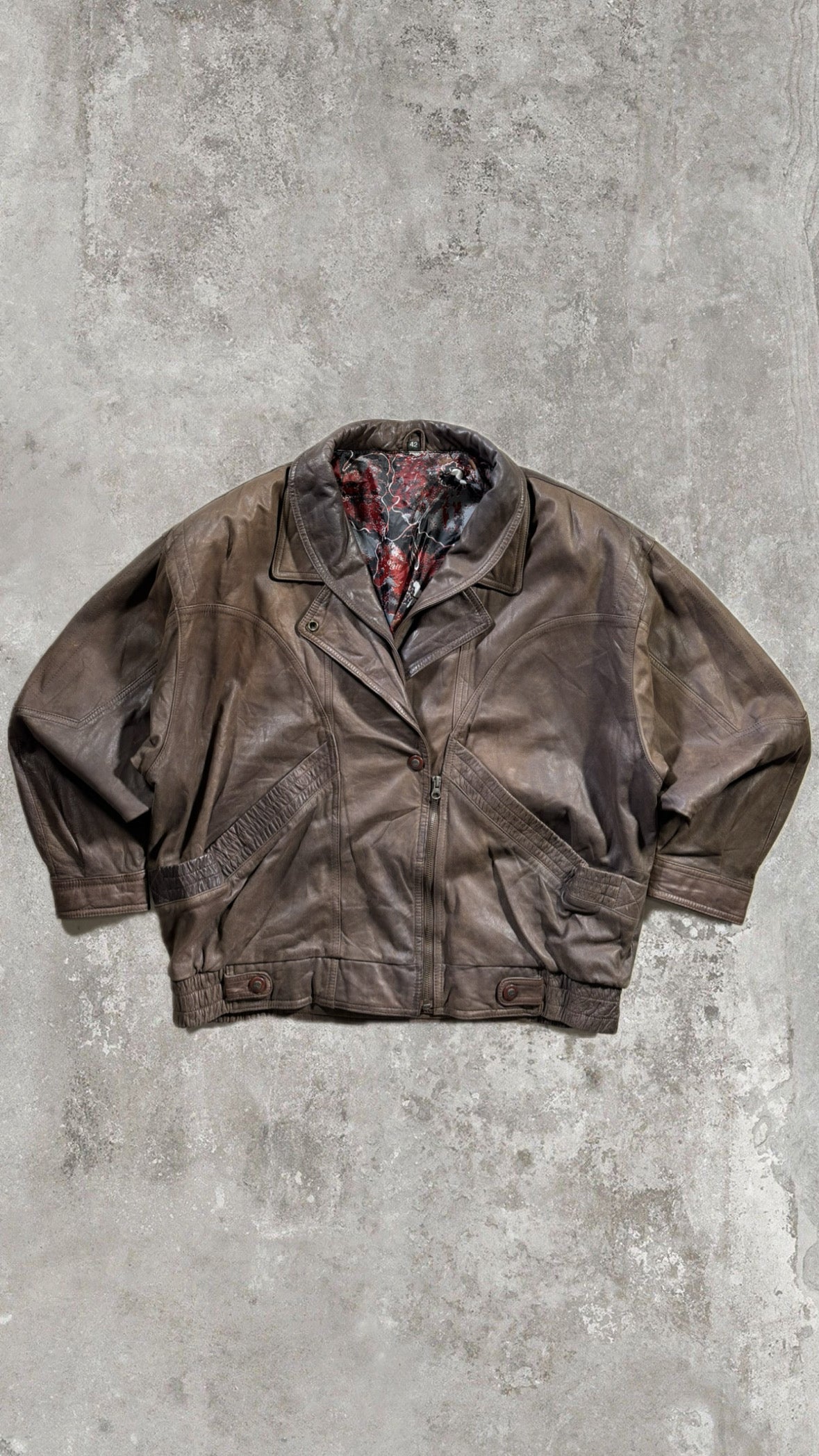 Bomber Vintage 80s in Pelle