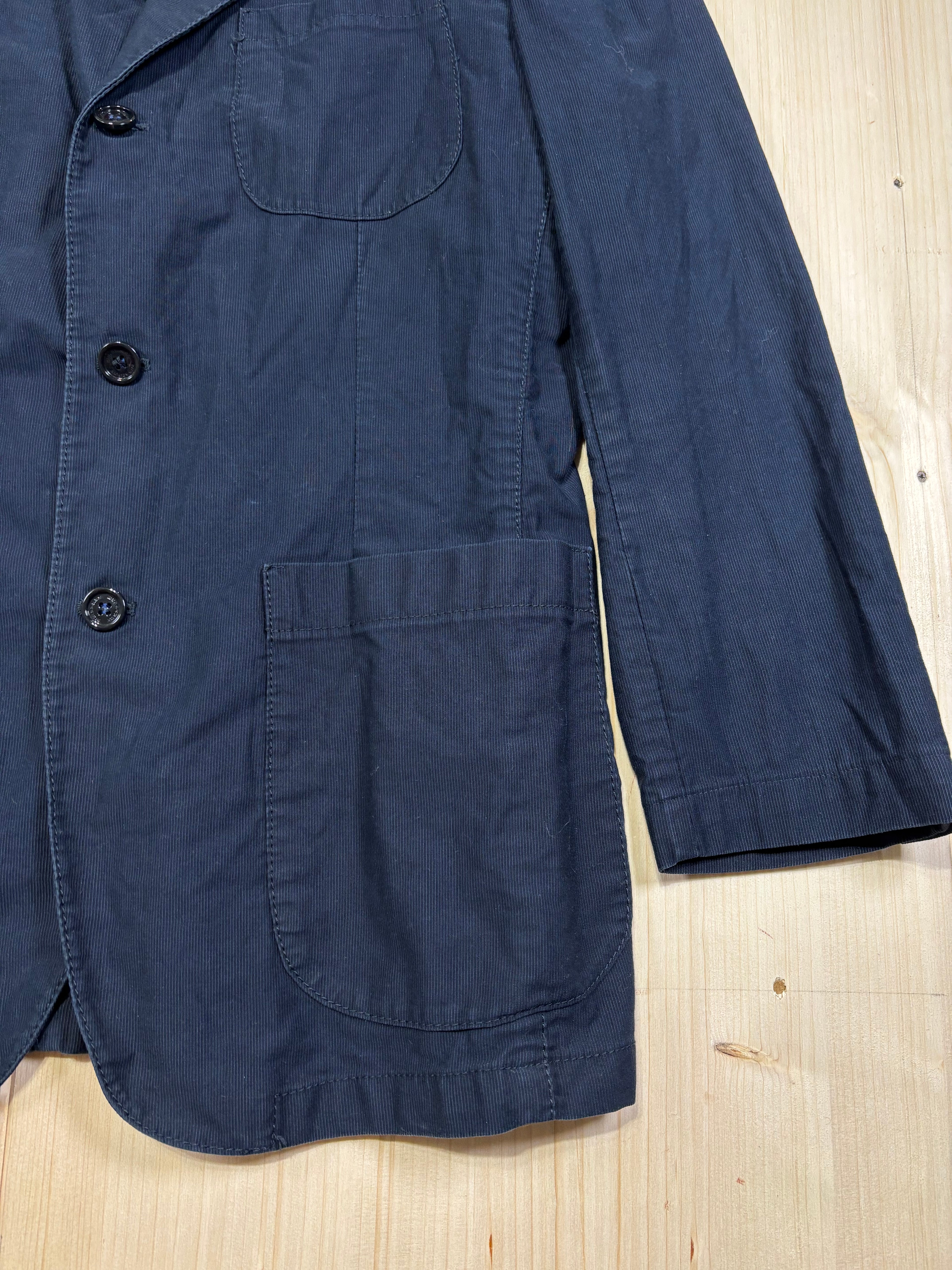 Burberry London Navy Tailored Jacket – Nova Check Lining