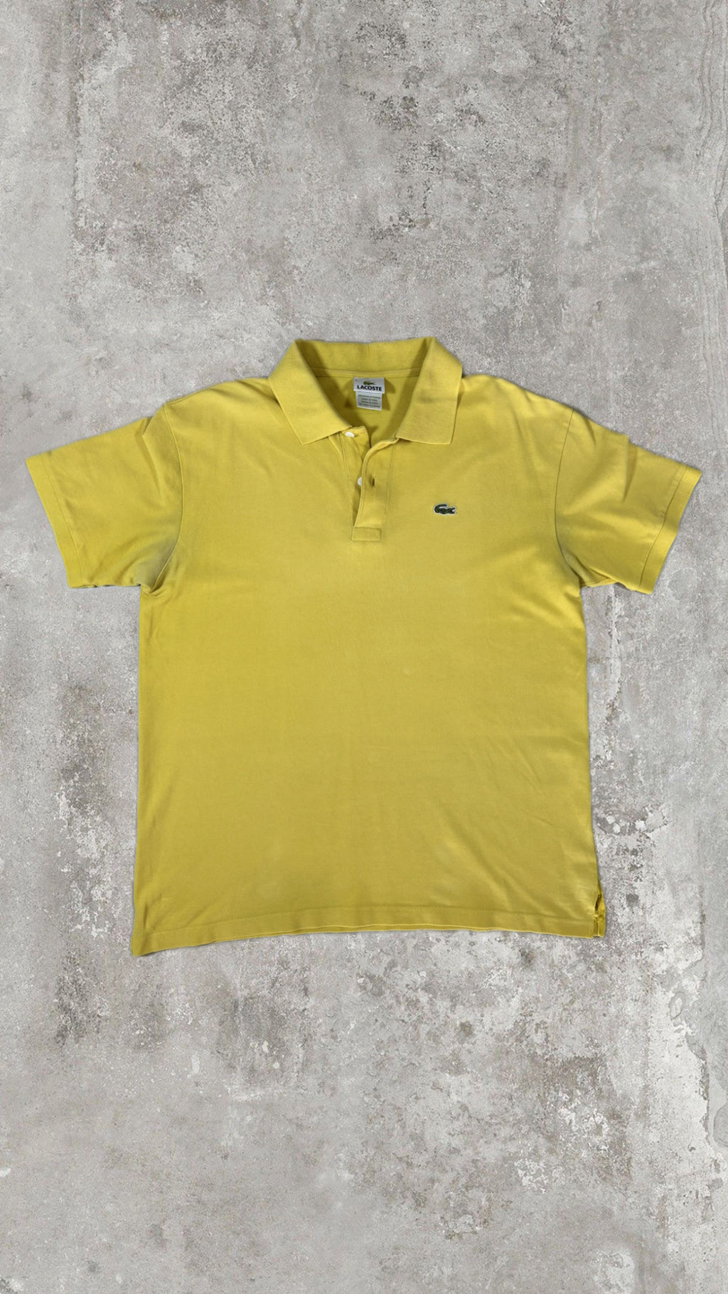 Lacoste Yellow Classic Polo Shirt