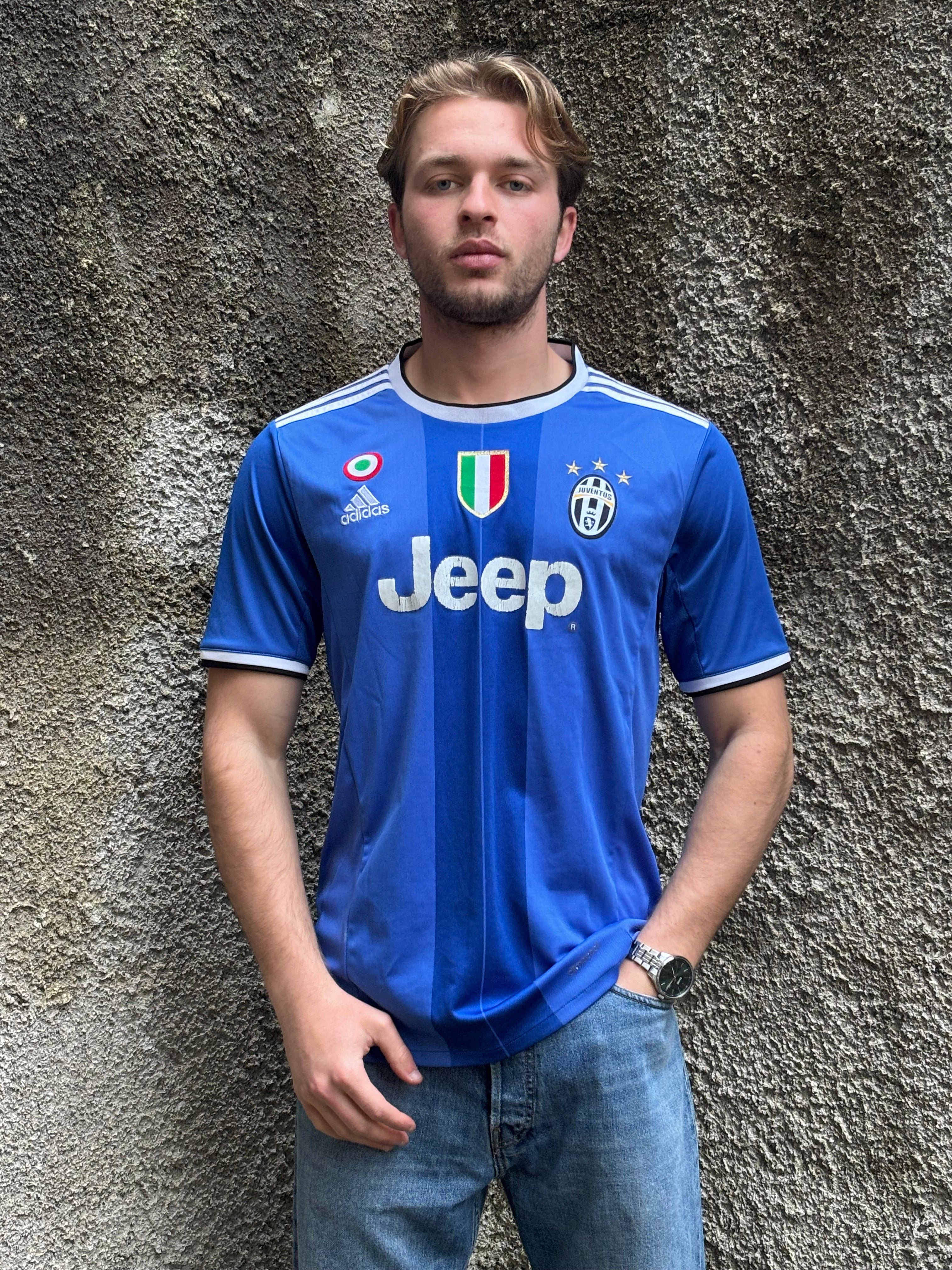 Maglia Juventus Away Adidas 2016/17 Higuain #9 Jeep Blu