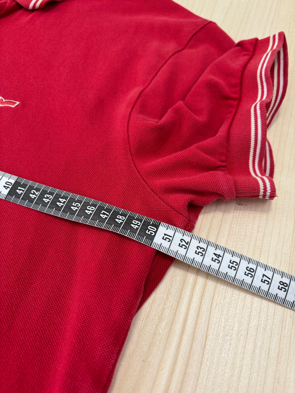 Polo GAS Uomo Rossa con Colletto a Righe – Regular Fit