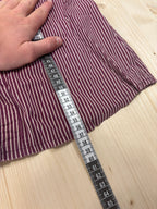 Camicia Donna a Righe Bordeaux Y2K Vintage