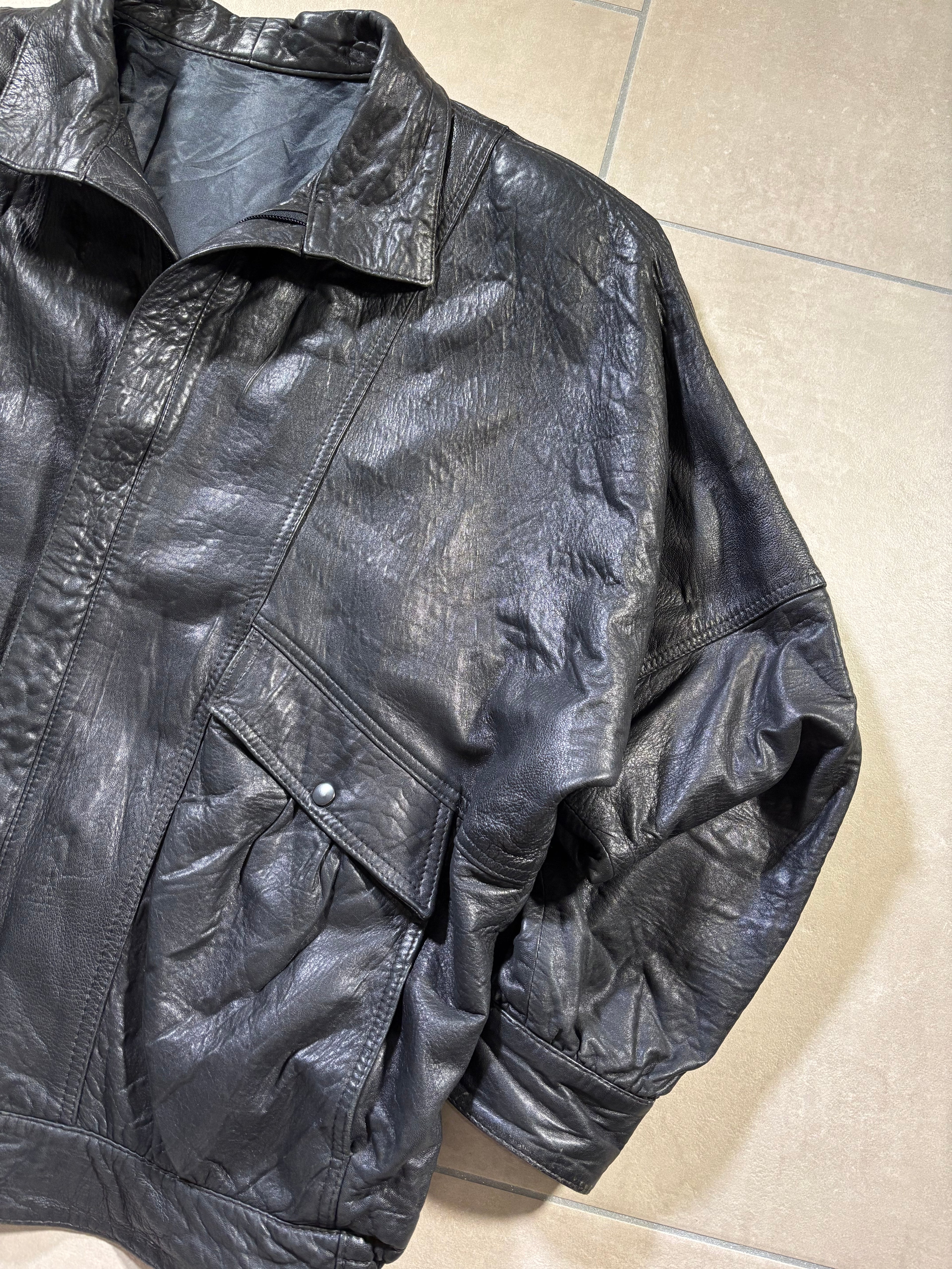 Leather Bomber 80s Vintage