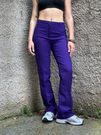 Pantalone Sisley Donna Viola Flare Vintage