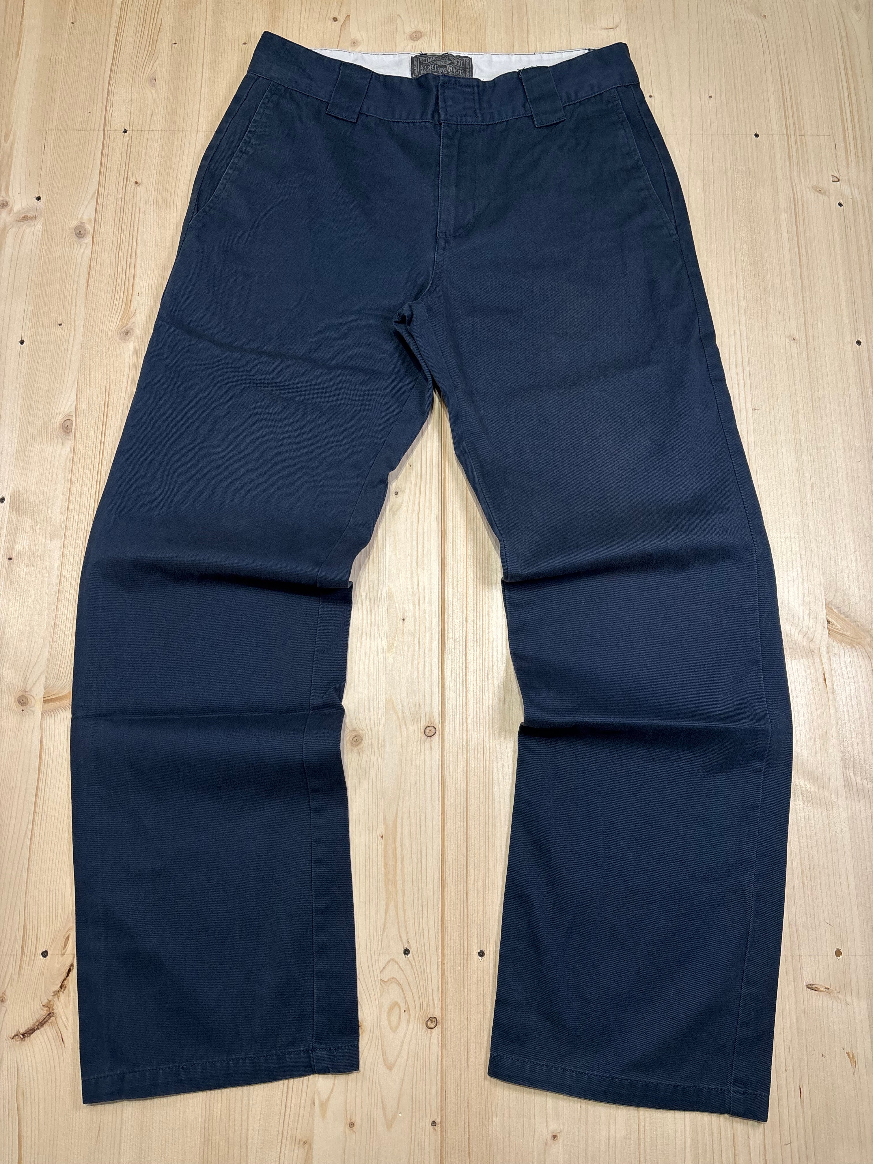 Dickies Navy Wide Leg Work Pants – Pantalone Uomo Vintage