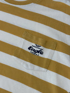 T-shirt Crop Emporio Armani Y2K Vintage a Righe