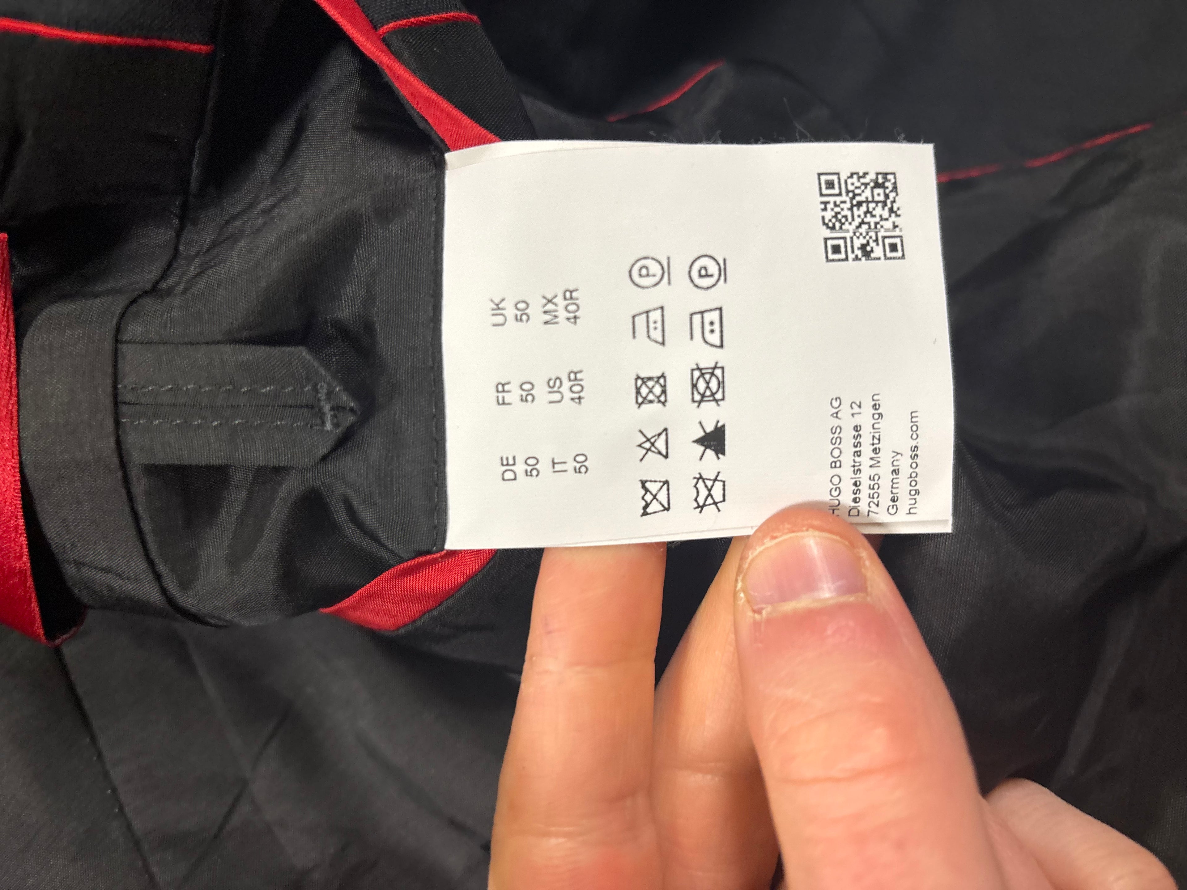 Hugo Boss Black Virgin Wool Blazer Jacket