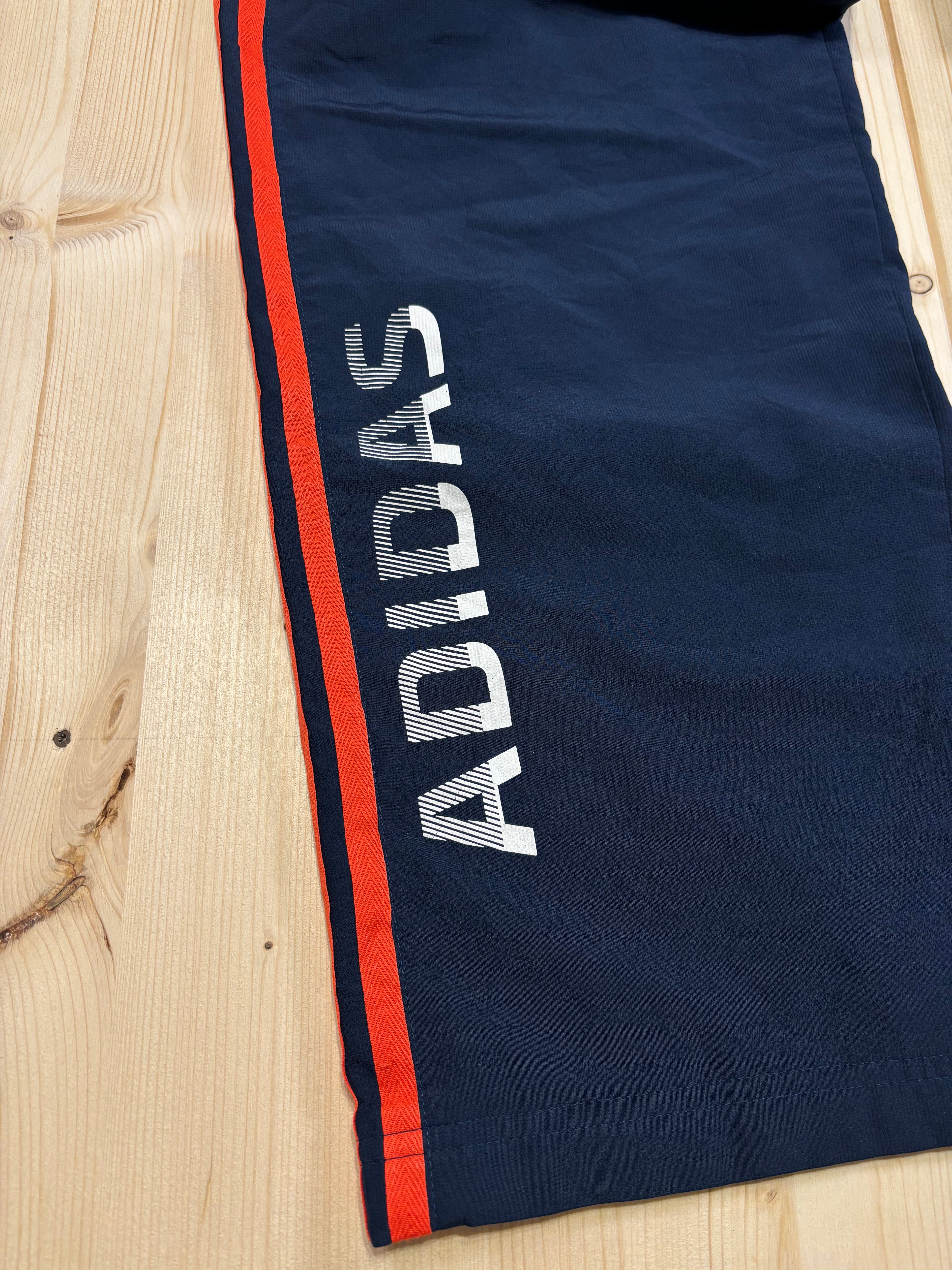 Adidas Vintage Track Pants Blu Navy Rosso Loose Fit