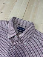 Camicia Cropped Vintage a Righe Biaggini Rosso/Bianco