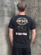 T-shirt Nike Just Do It World Tour Nera