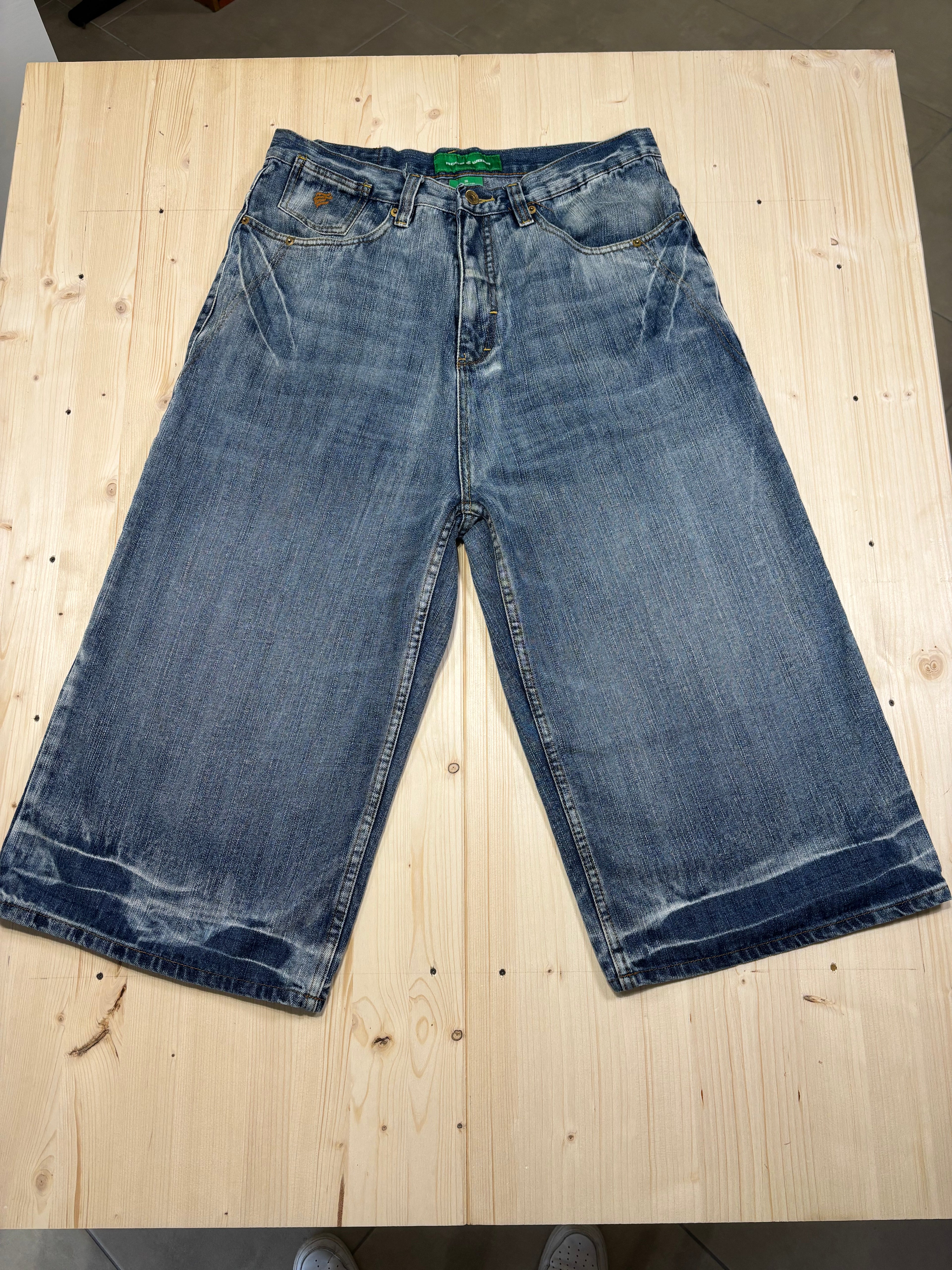 Bermuda Vintage ROCAWEAR Denim Baggy Ricamato