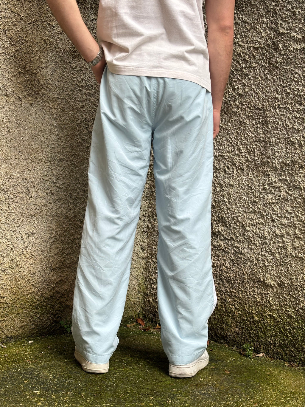 Reebok Vintage Blue Wide Leg Track Pants