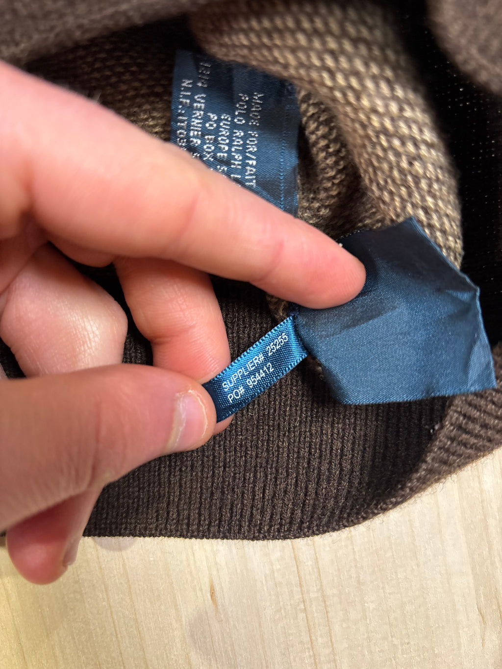 Polo Ralph Lauren V-Neck Knit Sweater - Brown