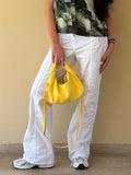 Pantalone Benetton Donna Bianco Utility Vintage