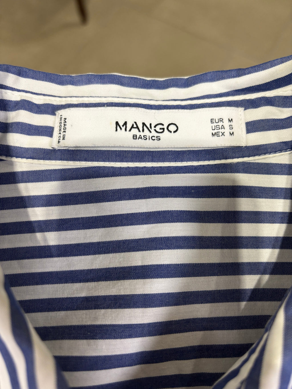 Completo Coordinato a Righe Blu e Bianco Donna Mango