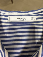 Completo Coordinato a Righe Blu e Bianco Donna Mango