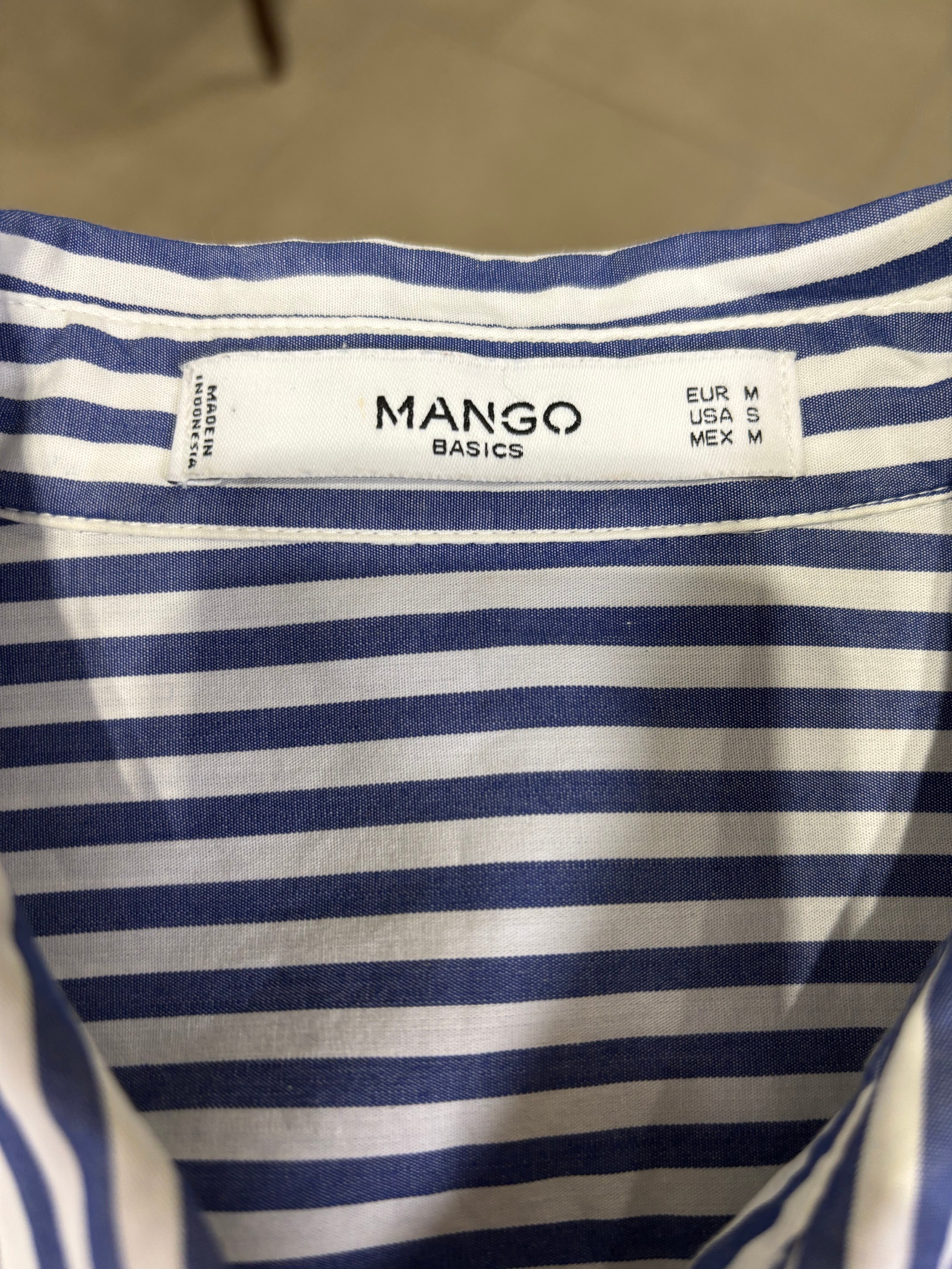 Completo Coordinato a Righe Blu e Bianco Donna Mango