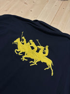 Polo Ralph Lauren Blu Notte con Maxi Stemma Giallo Oro