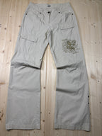 Pantalone Cargo Vintage Beige Oltre Donna