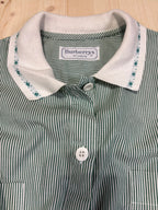 Completo Coordinato Burberrys Vintage a Righe Verdi Donna
