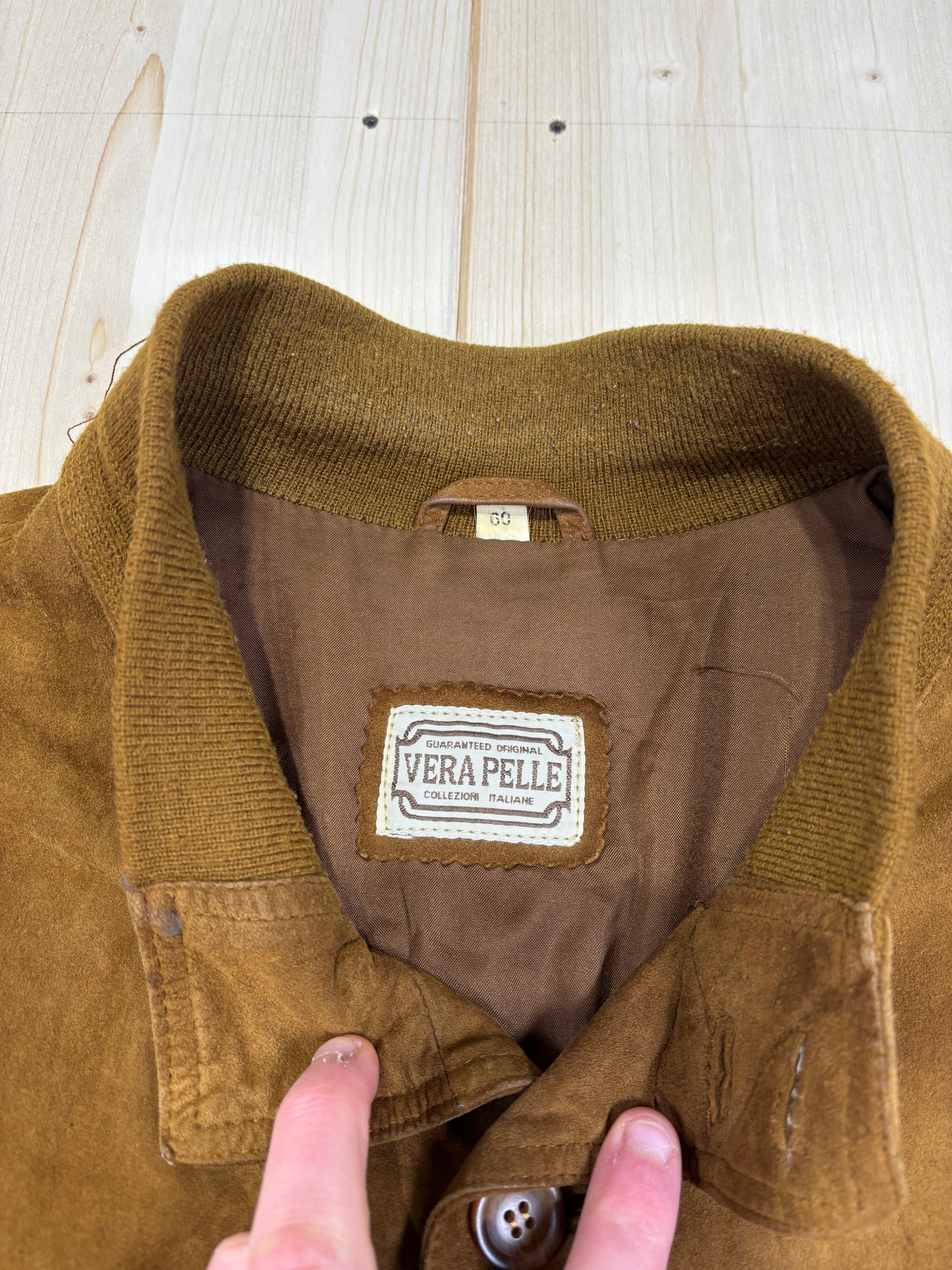 Giacca Vintage in Vera Pelle 90s