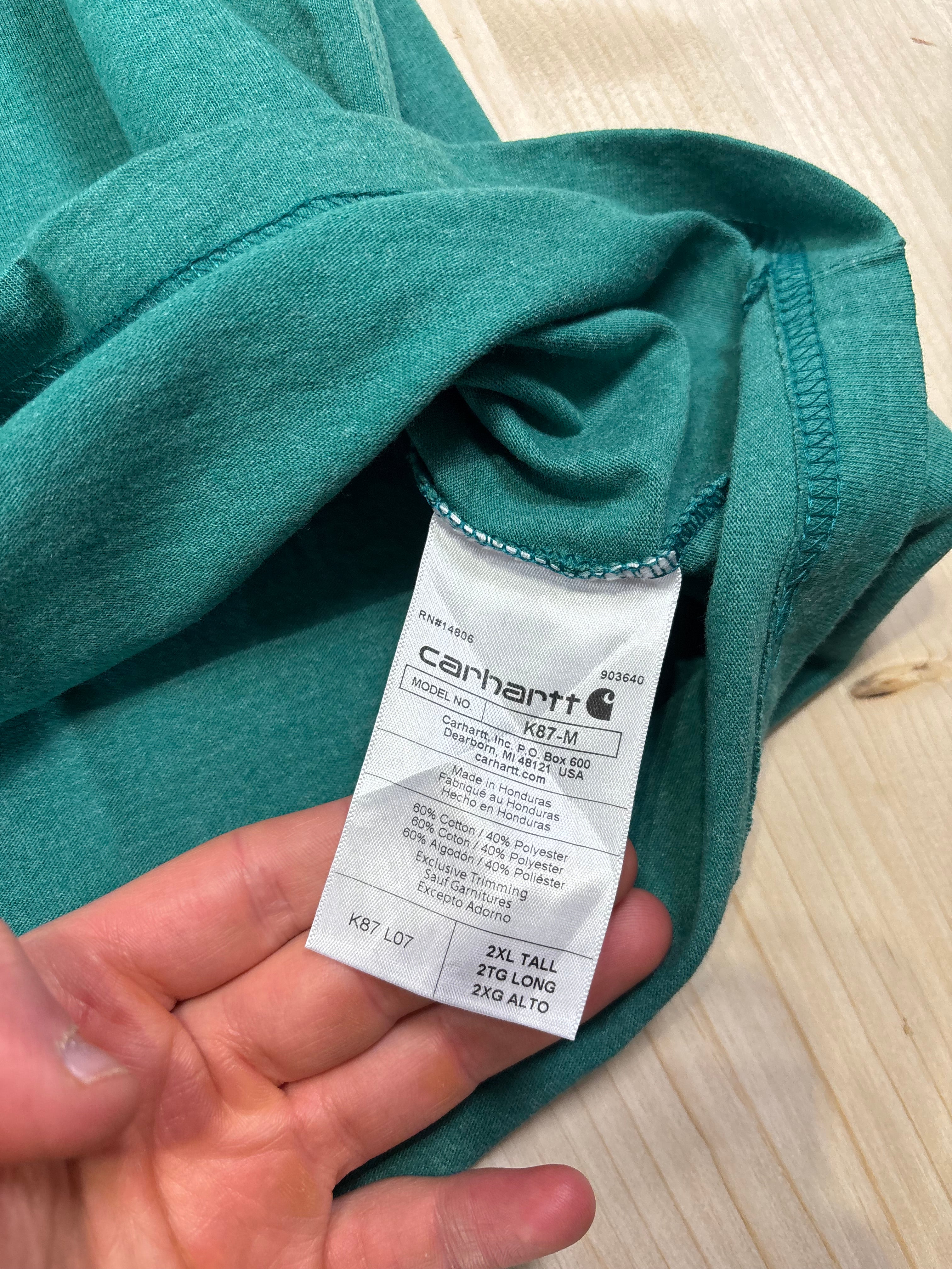 Carhartt Pocket T-Shirt Teal Green