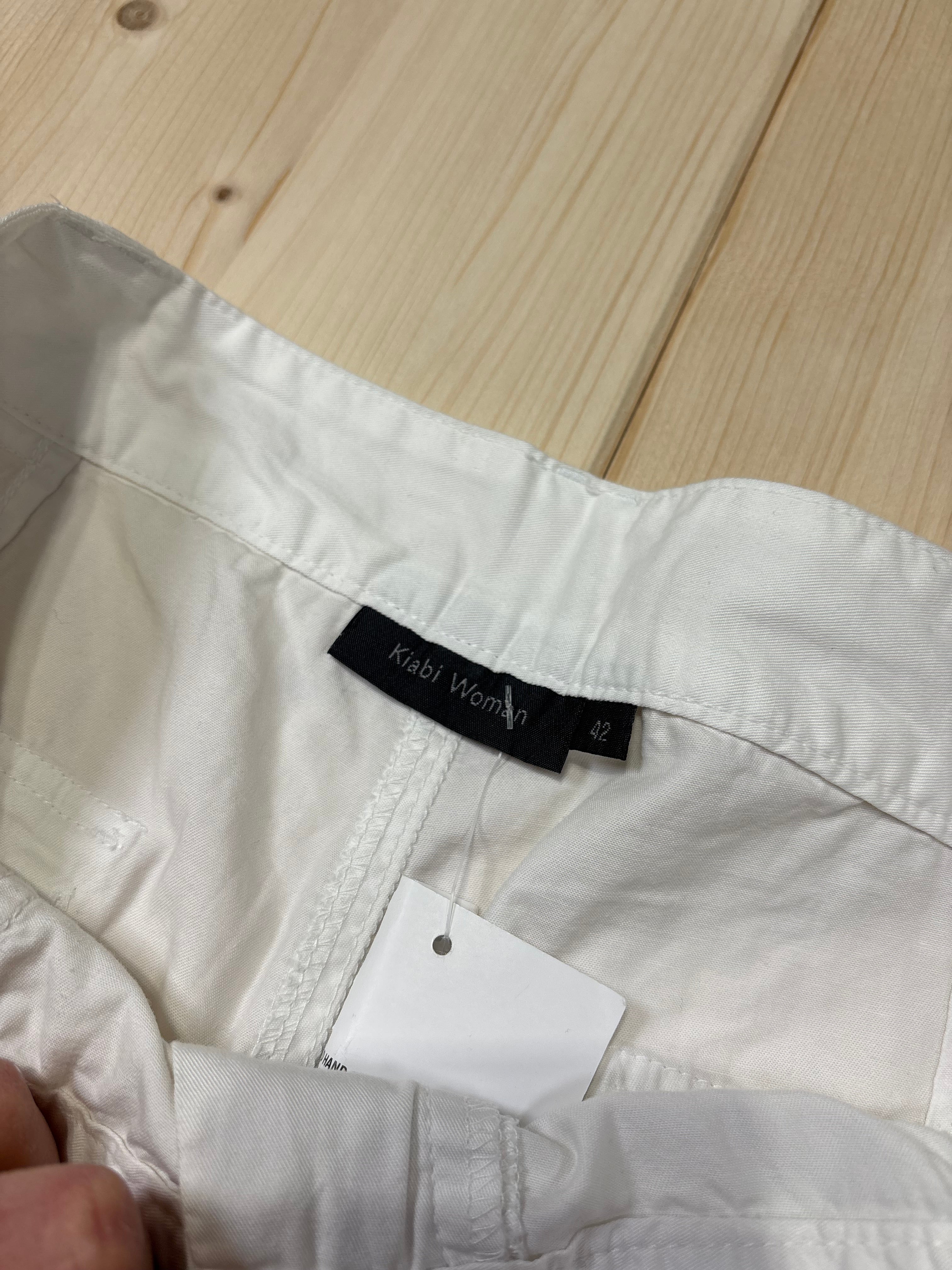 Pantalone Capri Donna Bianco Vintage