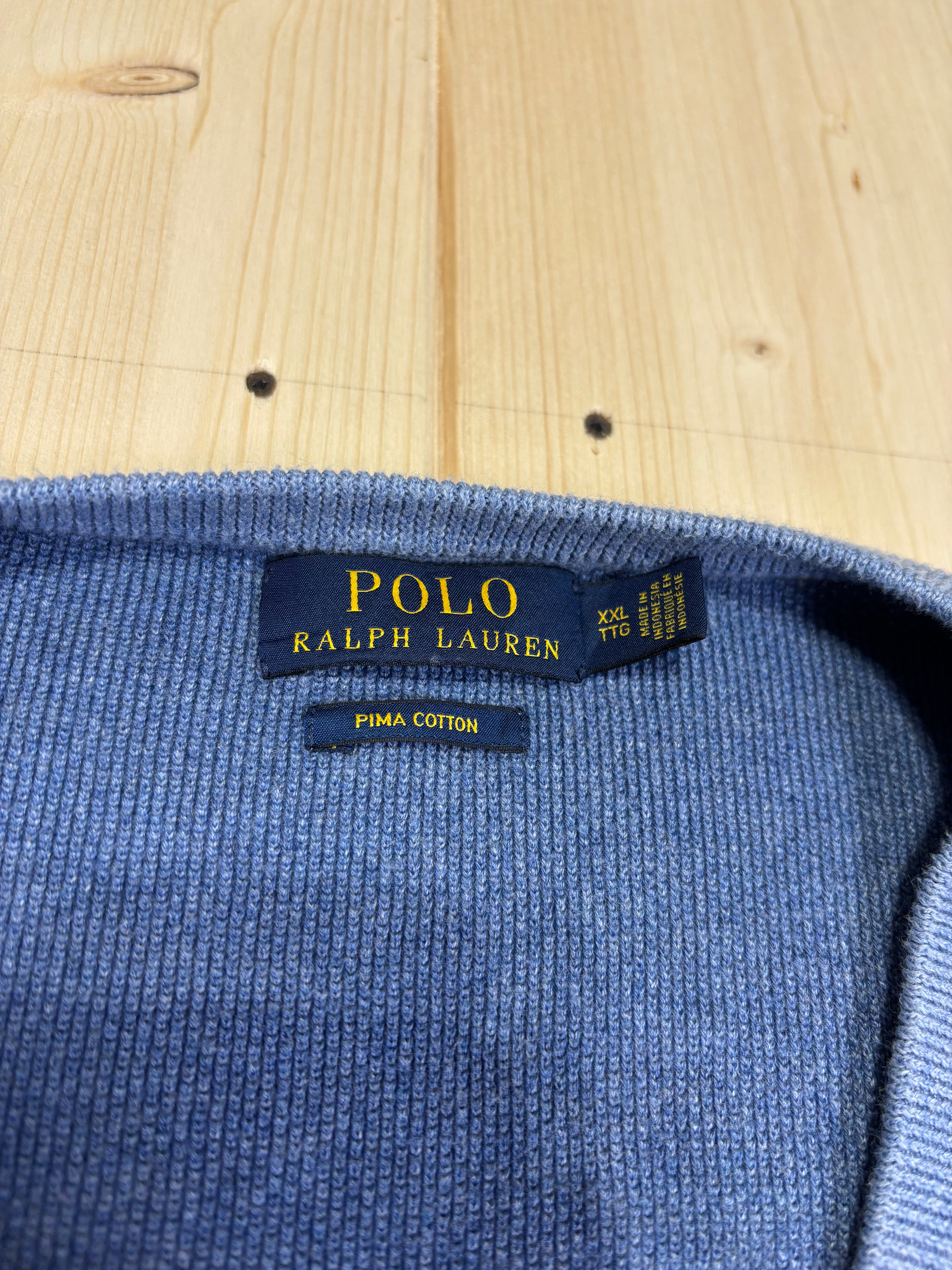 Polo Ralph Lauren Vintage Knit Vest – Light Blue