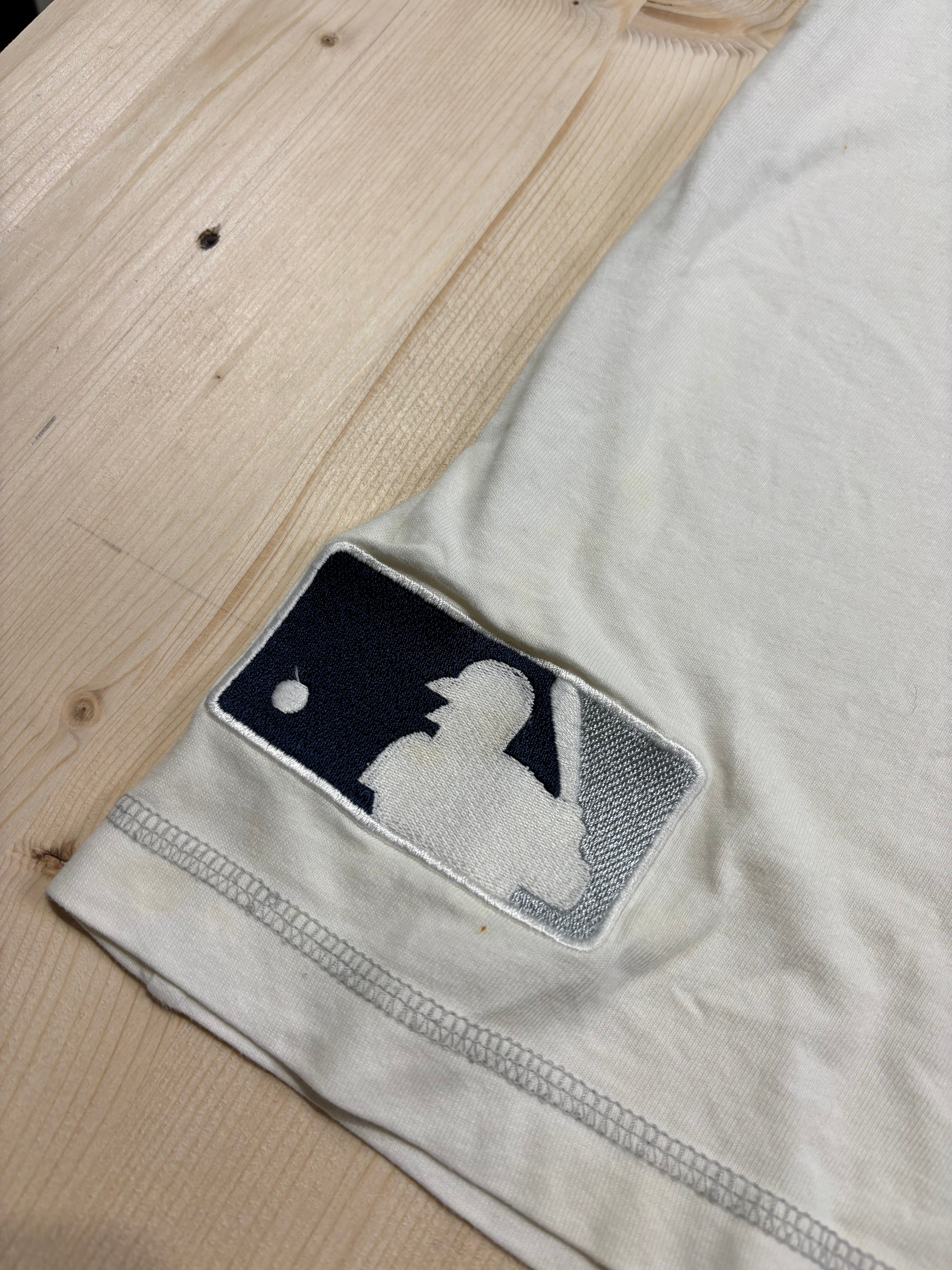 New York Yankees MLB Raglan Graphic T-Shirt White Navy