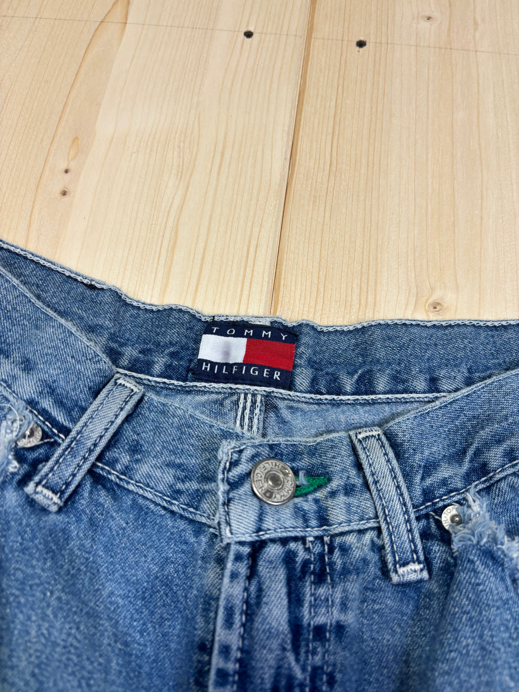 Jeans Bermuda Denim Tommy Hilfiger Vintage Baggy Donna