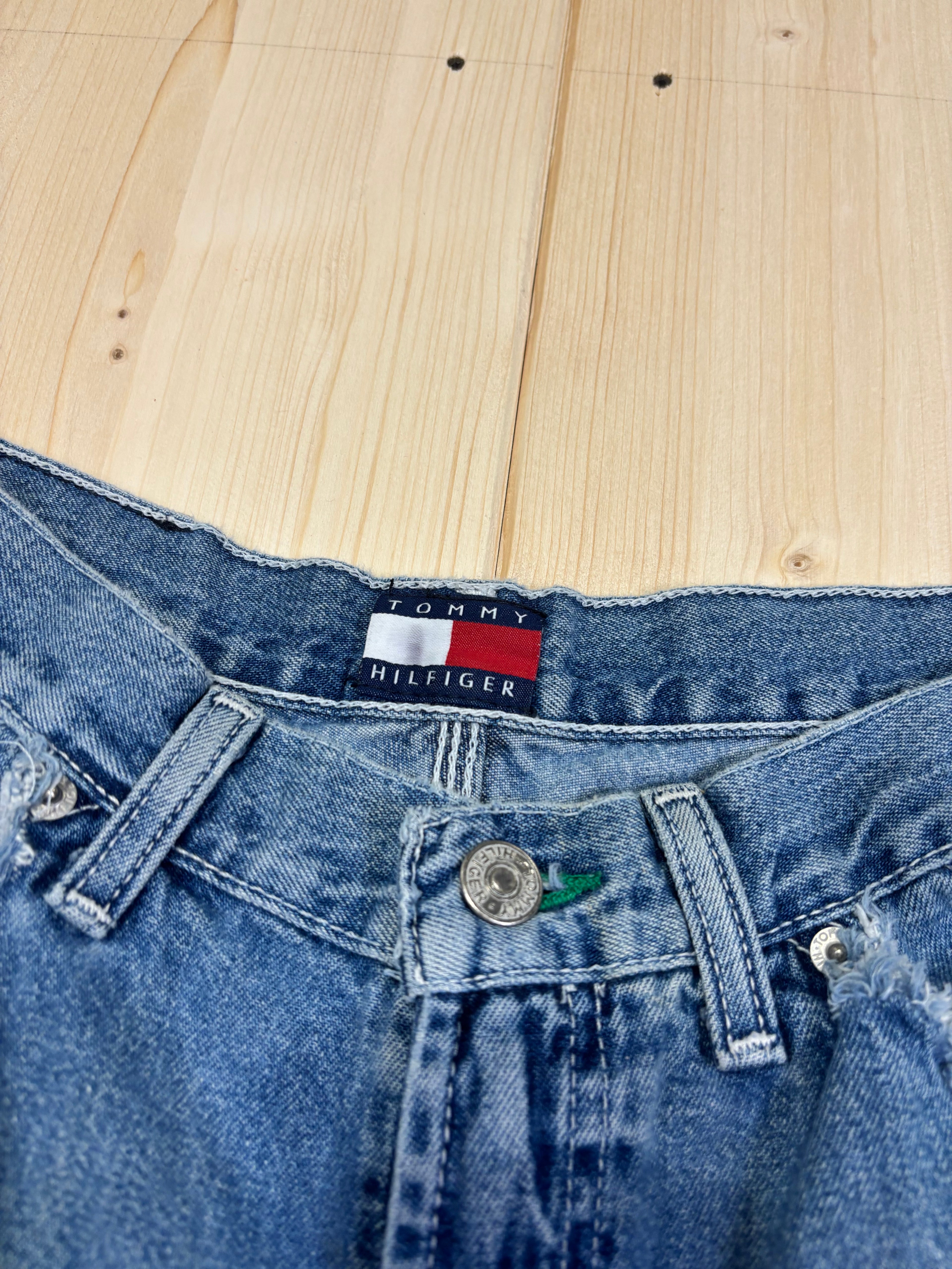 Jeans Bermuda Denim Tommy Hilfiger Vintage Baggy Donna