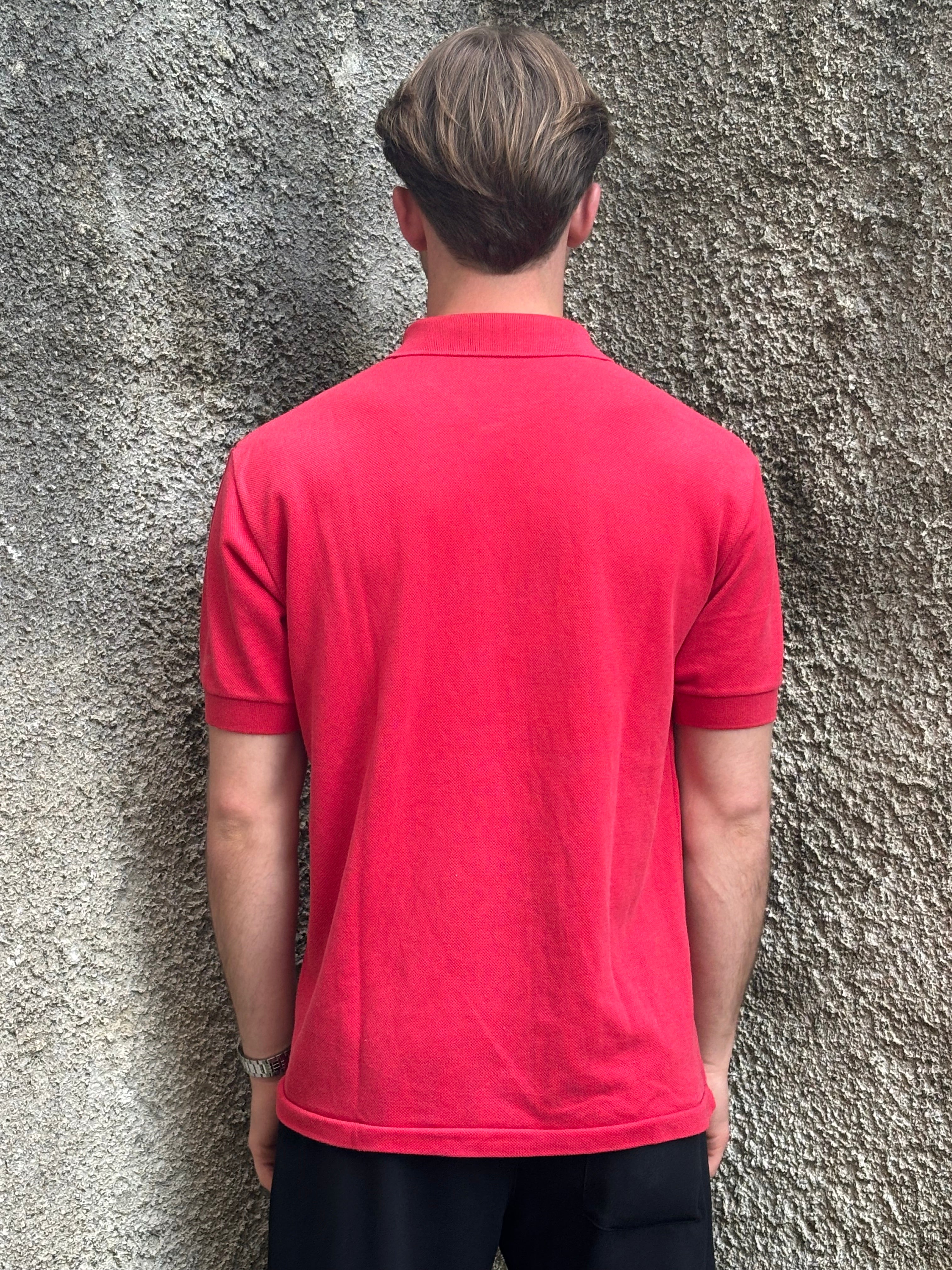 Polo Lacoste Uomo Rossa con Logo Ricamato – Regular Fit