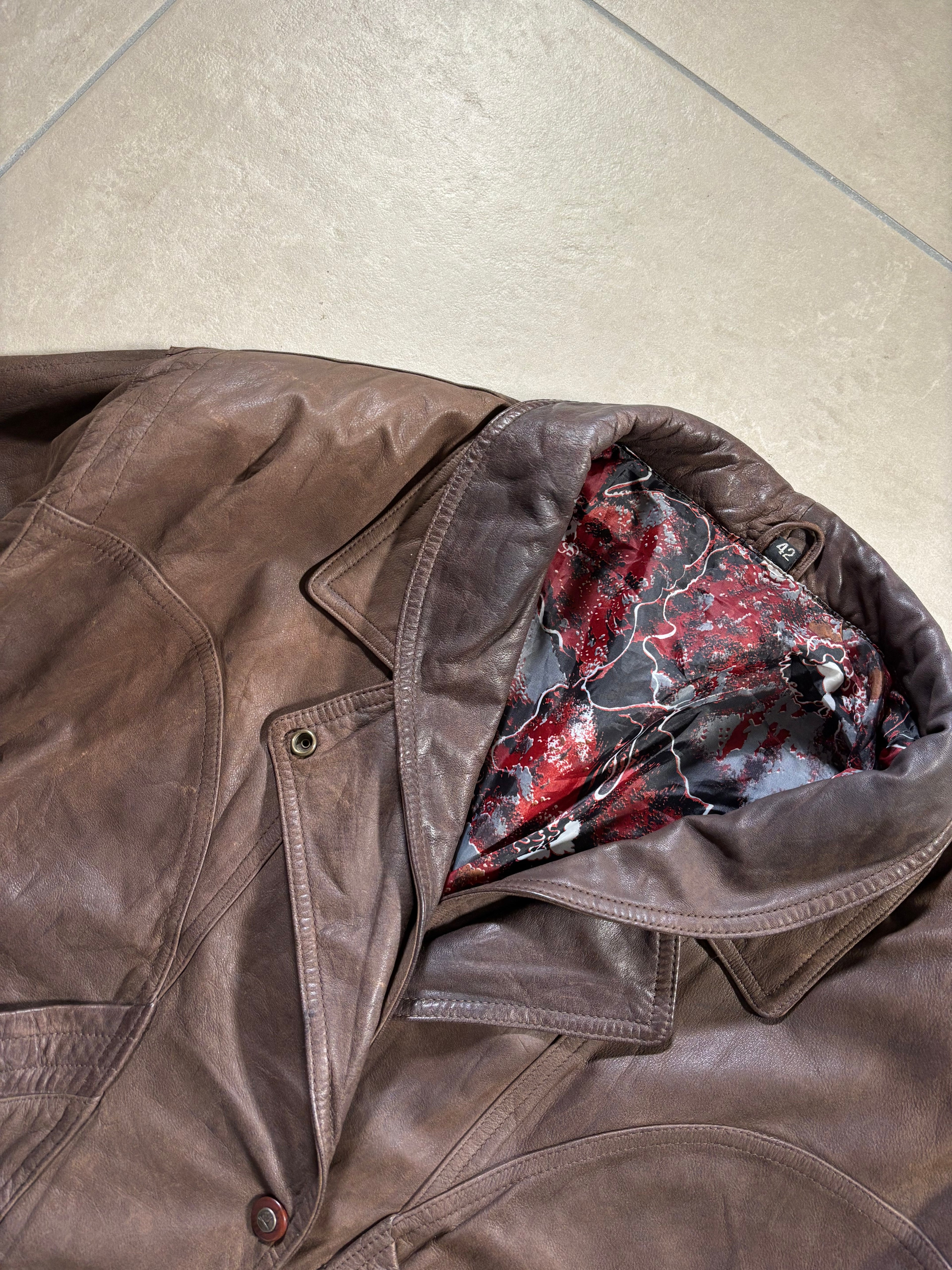 Bomber Vintage 80s in Pelle