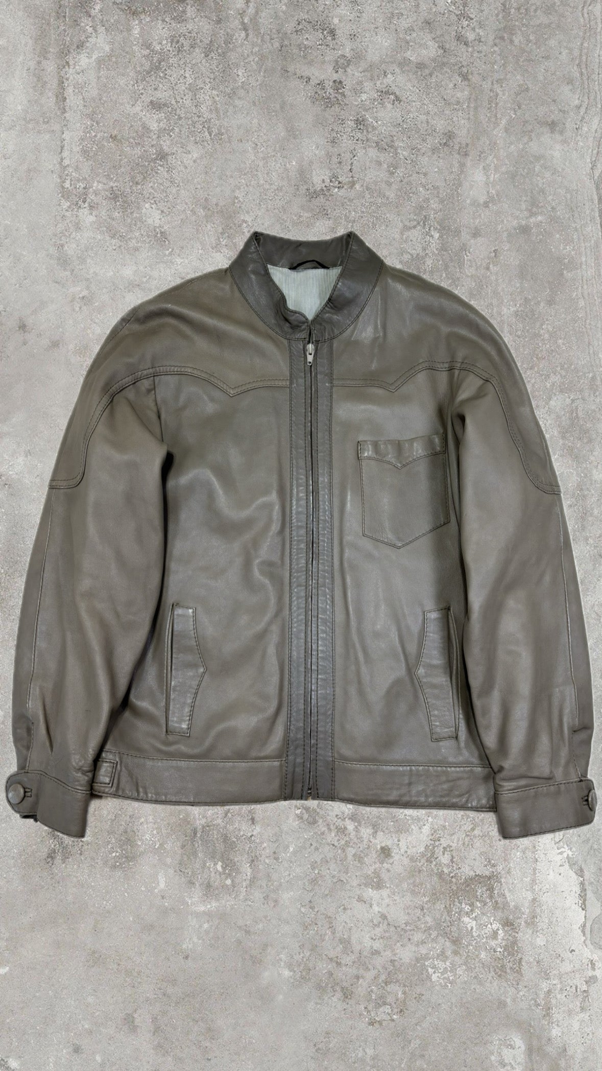 Giubbotto Vintage in Pelle Artigianale - Made in German