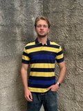 Polo Ralph Lauren Yellow & Navy Striped Polo Shirt