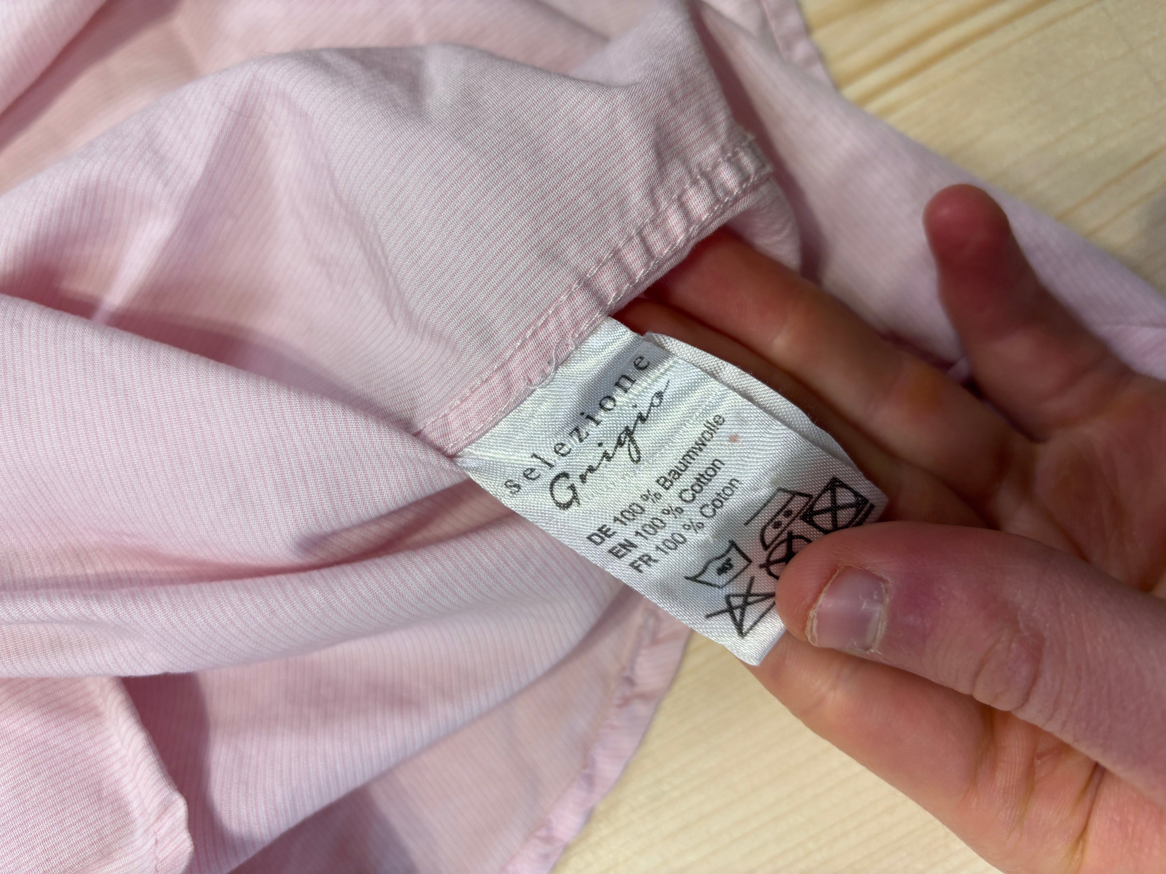 Selezione Grigio Light Pink Button-Up Shirt