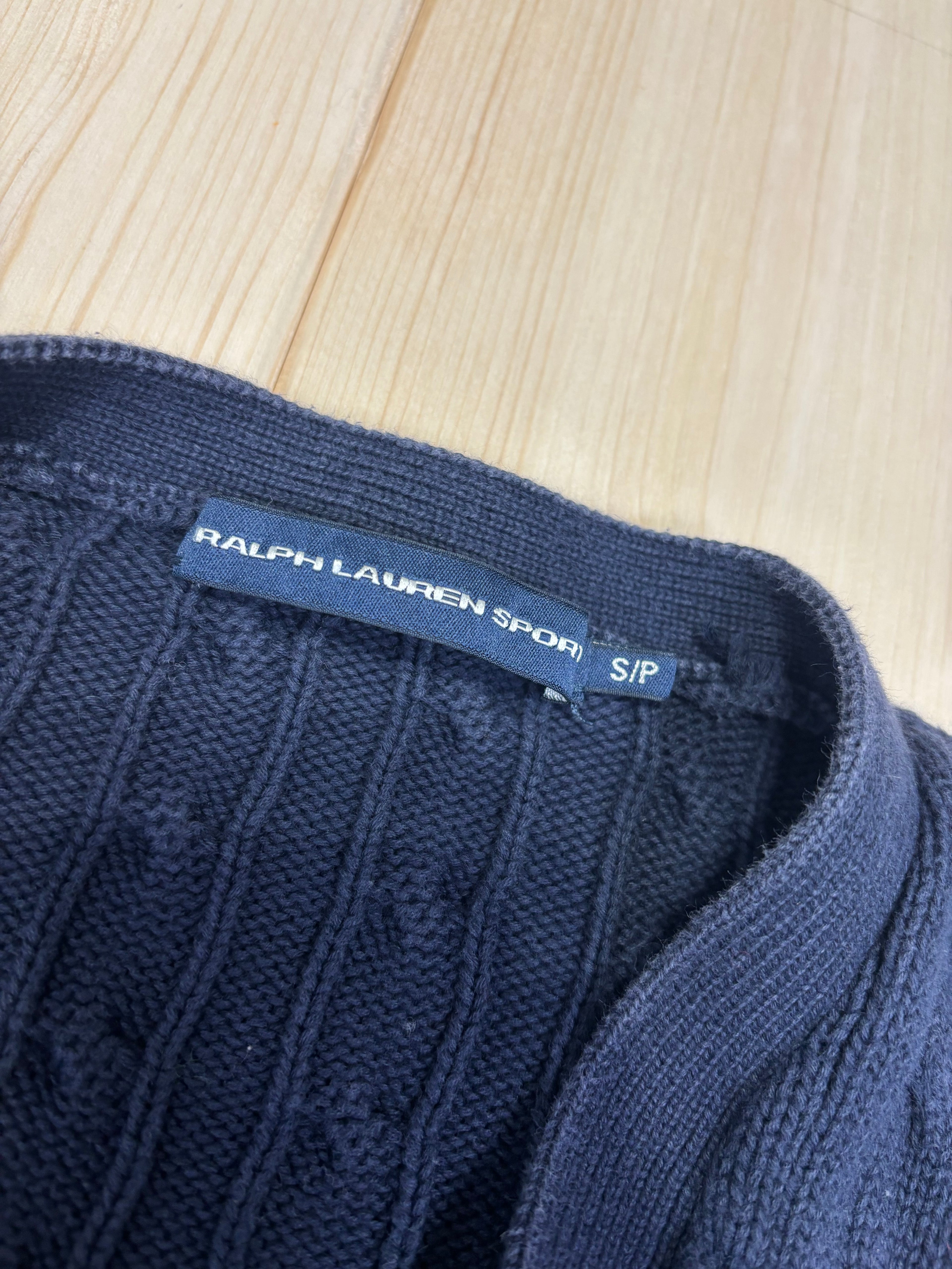 Ralph Lauren Cable Knit Cardigan - Blue Navy