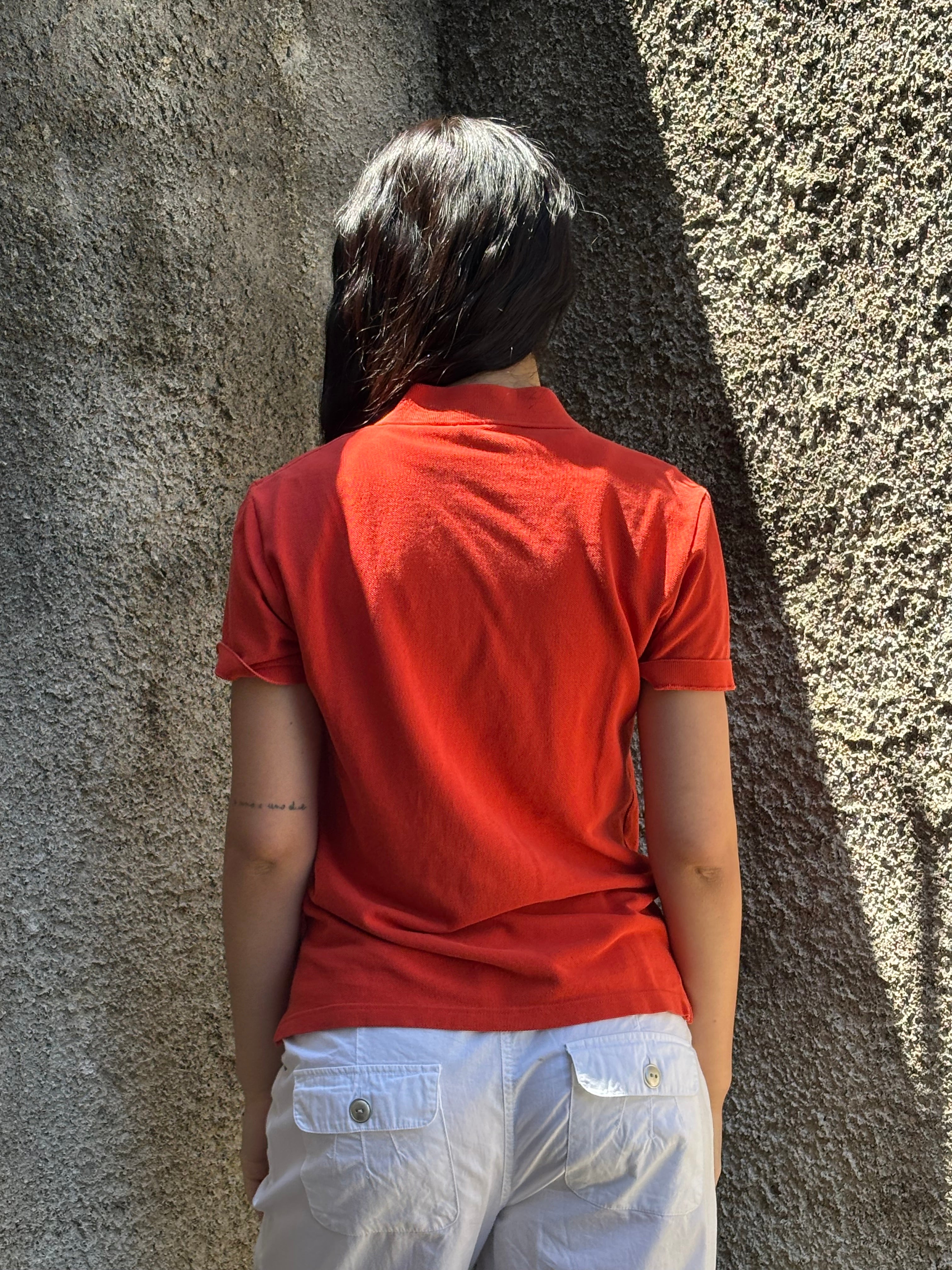 Polo Lacoste Vintage Donna - Arancione Corallo