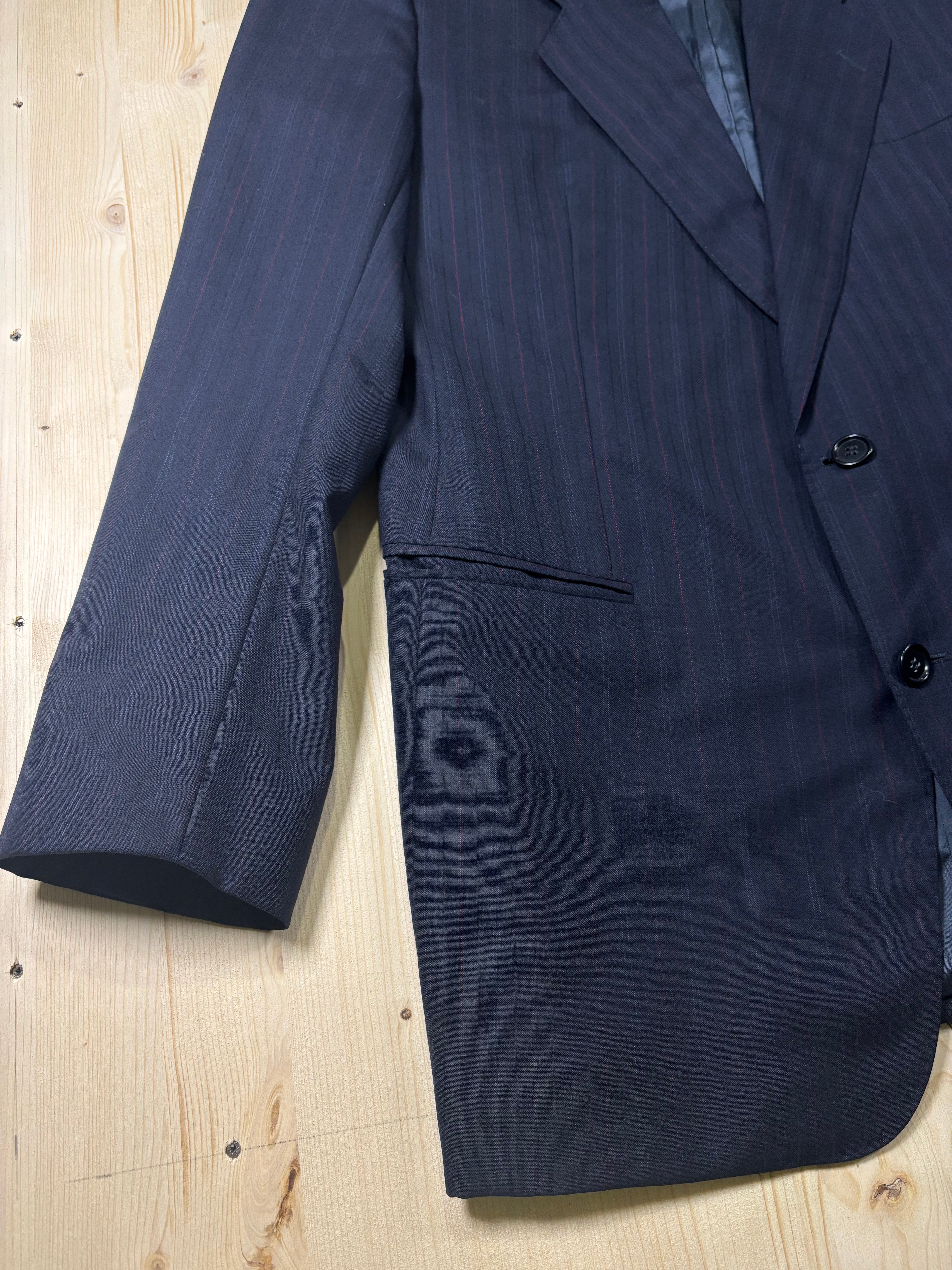 BOSS by Hugo Boss Navy Pinstripe Pure New Wool Blazer