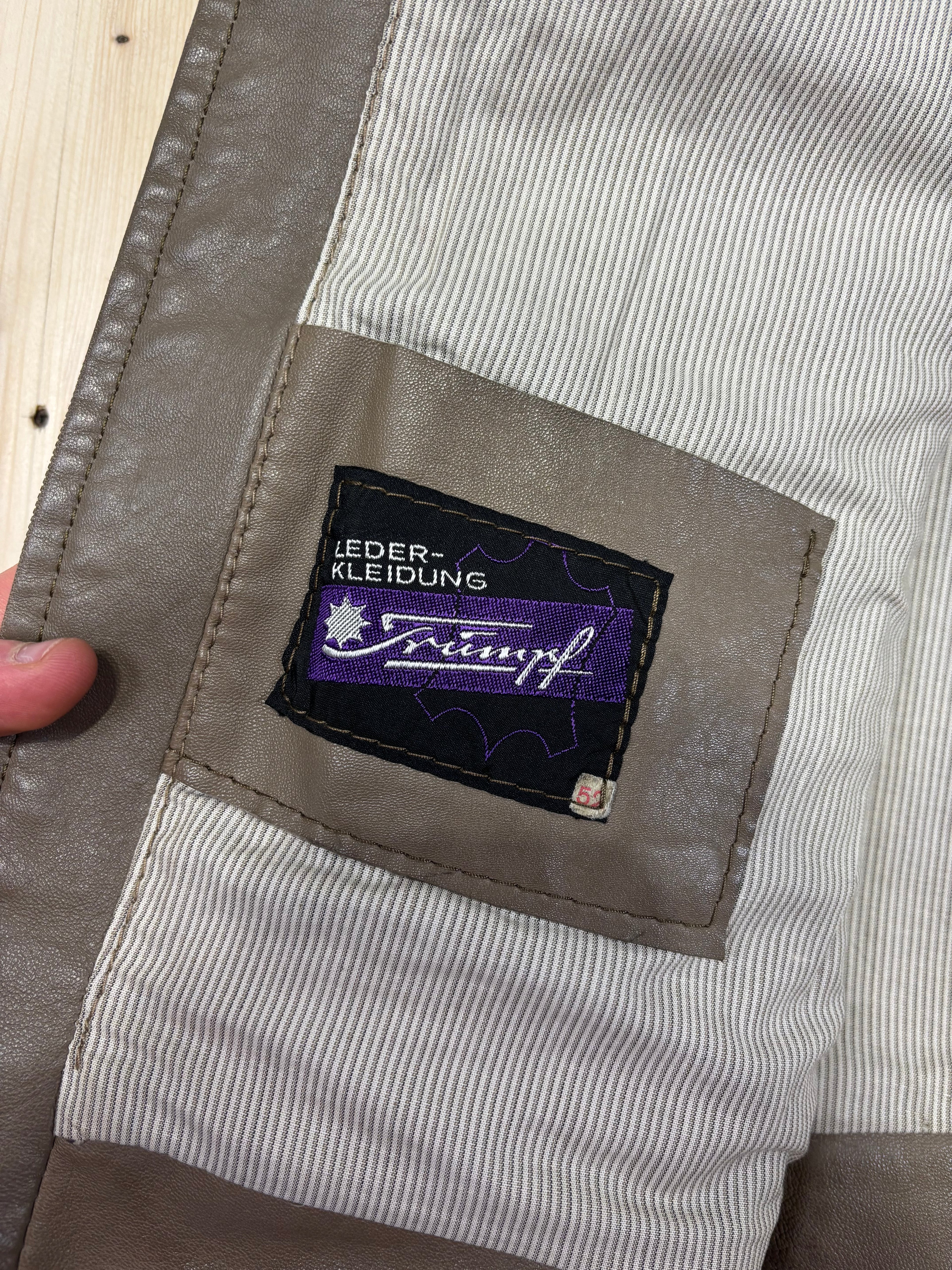 Giubbotto Vintage in Pelle Artigianale - Made in German