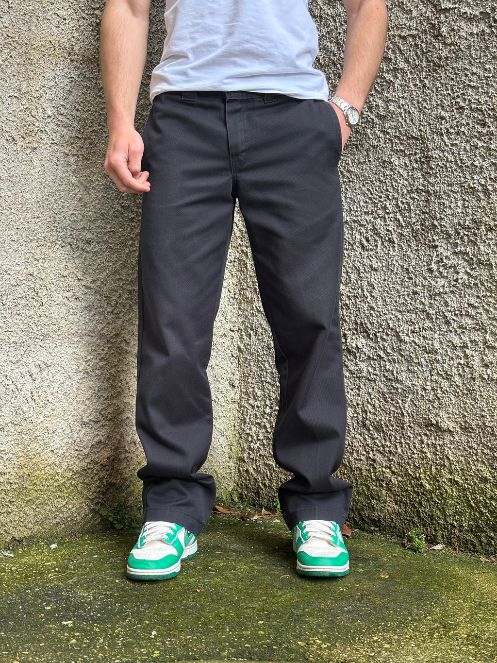 Dickies Black Slim Straight Work Pants